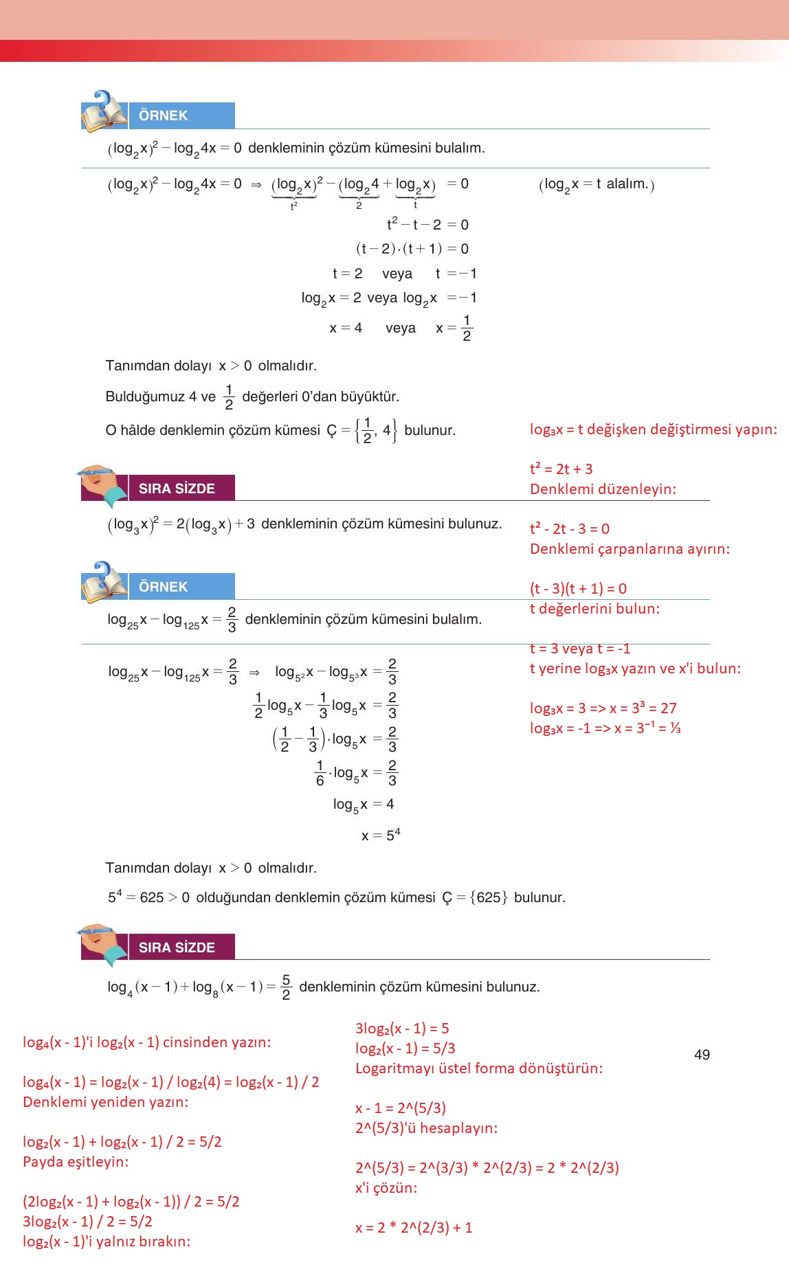 12. Sınıf Melis Yayınları Matematik Ders Kitabı Sayfa 49 Cevapları 12. Sınıf Melis Yayınları Matematik Ders Kitabı Sayfa 49 Cevapları
