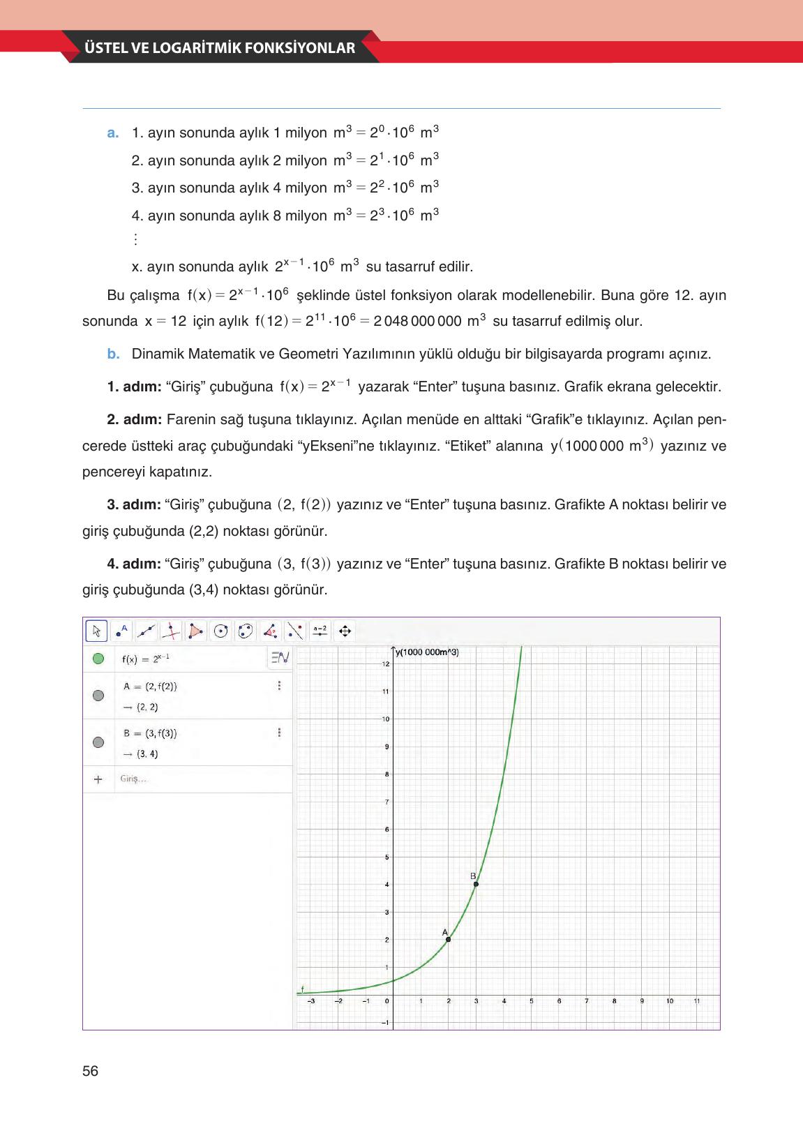 12. Sınıf Melis Yayınları Matematik Ders Kitabı Sayfa 56 Cevapları