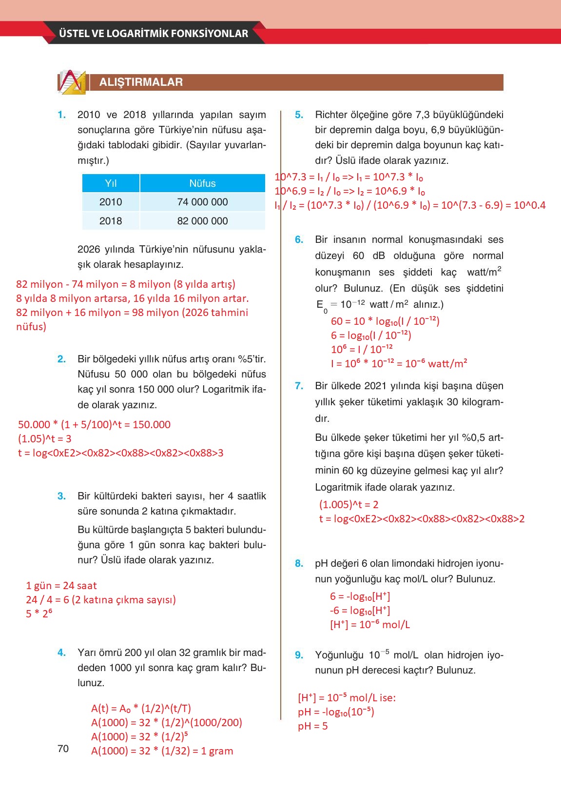 12. Sınıf Melis Yayınları Matematik Ders Kitabı Sayfa 70 Cevapları 12. Sınıf Melis Yayınları Matematik Ders Kitabı Sayfa 70 Cevapları