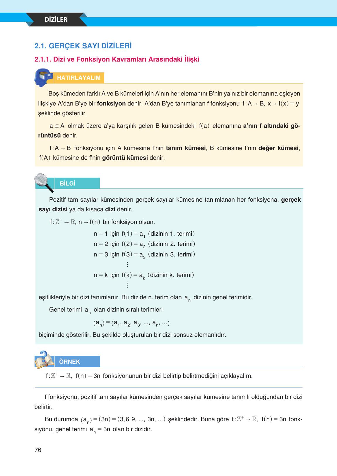 12. Sınıf Melis Yayınları Matematik Ders Kitabı Sayfa 76 Cevapları