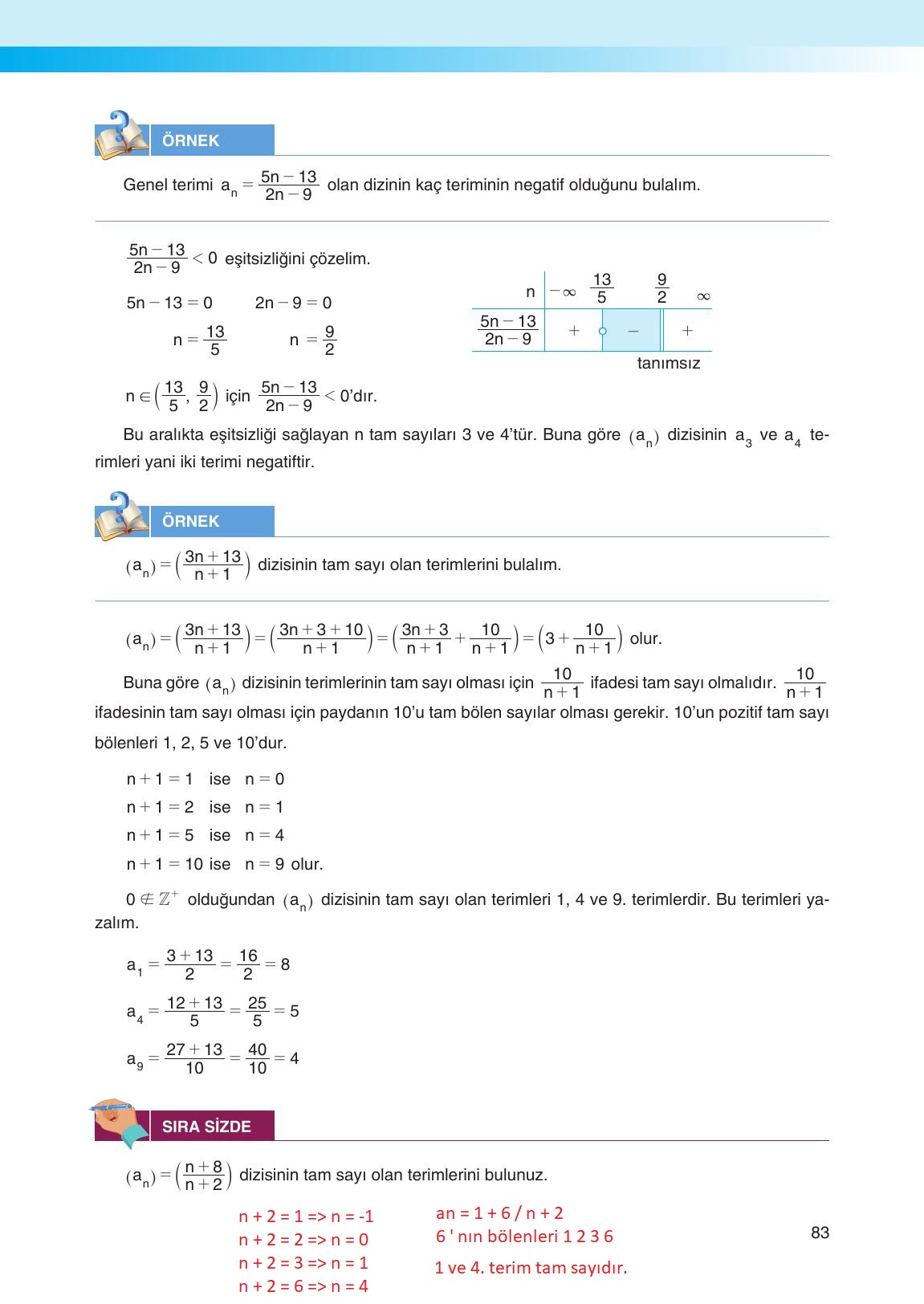 12. Sınıf Melis Yayınları Matematik Ders Kitabı Sayfa 83 Cevapları 12. Sınıf Melis Yayınları Matematik Ders Kitabı Sayfa 83 Cevapları
