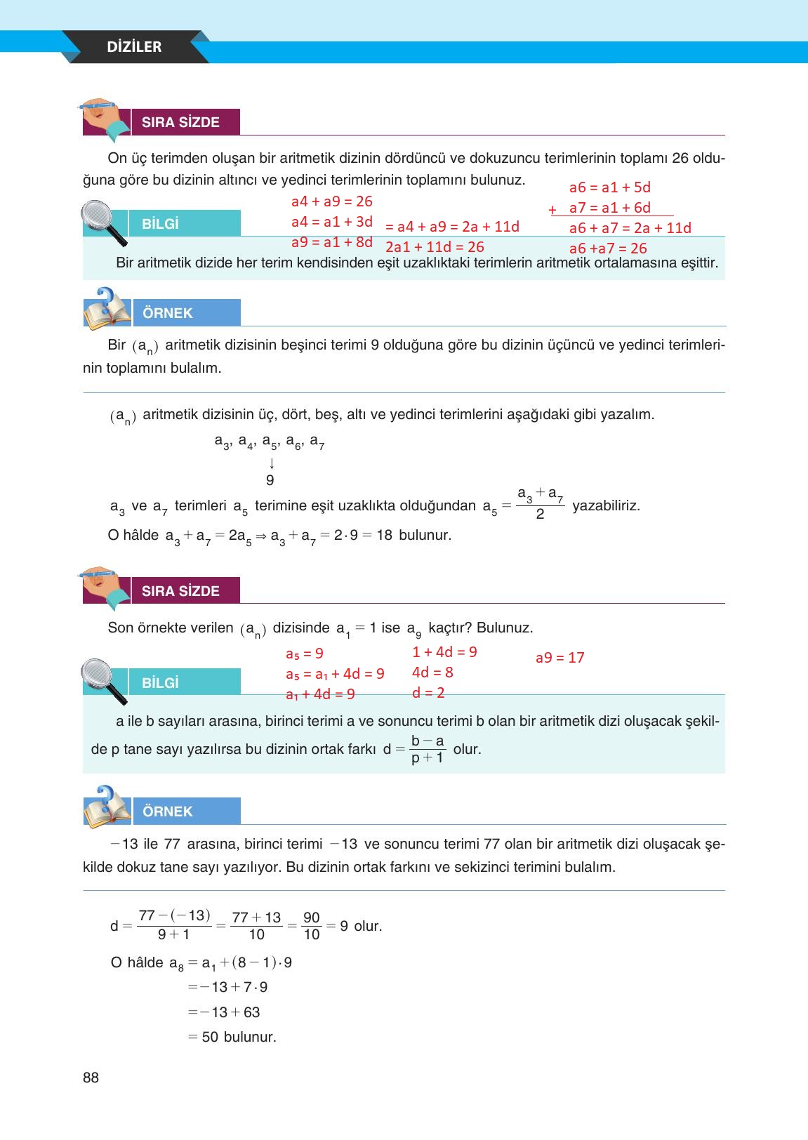12. Sınıf Melis Yayınları Matematik Ders Kitabı Sayfa 88 Cevapları 12. Sınıf Melis Yayınları Matematik Ders Kitabı Sayfa 88 Cevapları