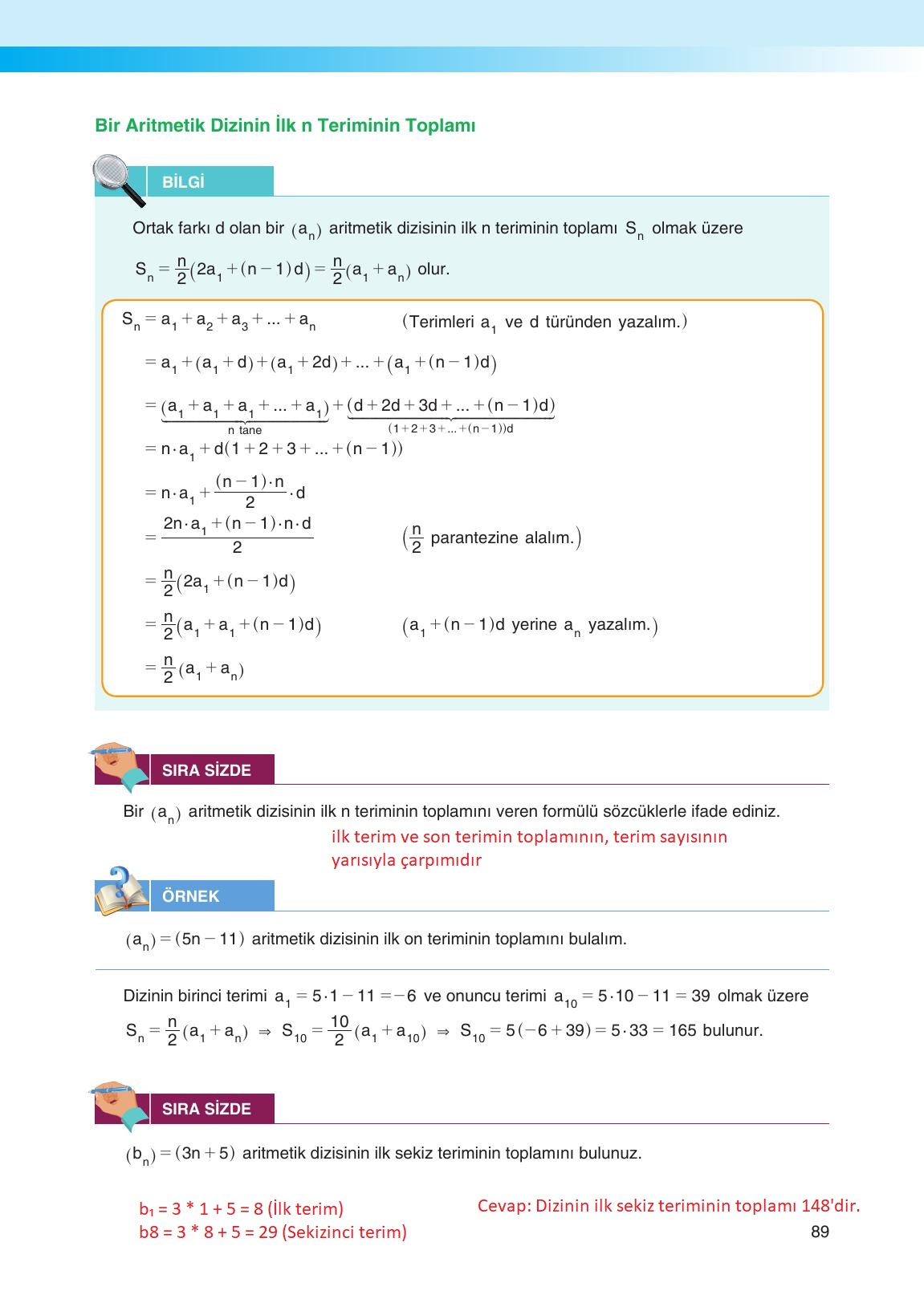 12. Sınıf Melis Yayınları Matematik Ders Kitabı Sayfa 89 Cevapları 12. Sınıf Melis Yayınları Matematik Ders Kitabı Sayfa 89 Cevapları
