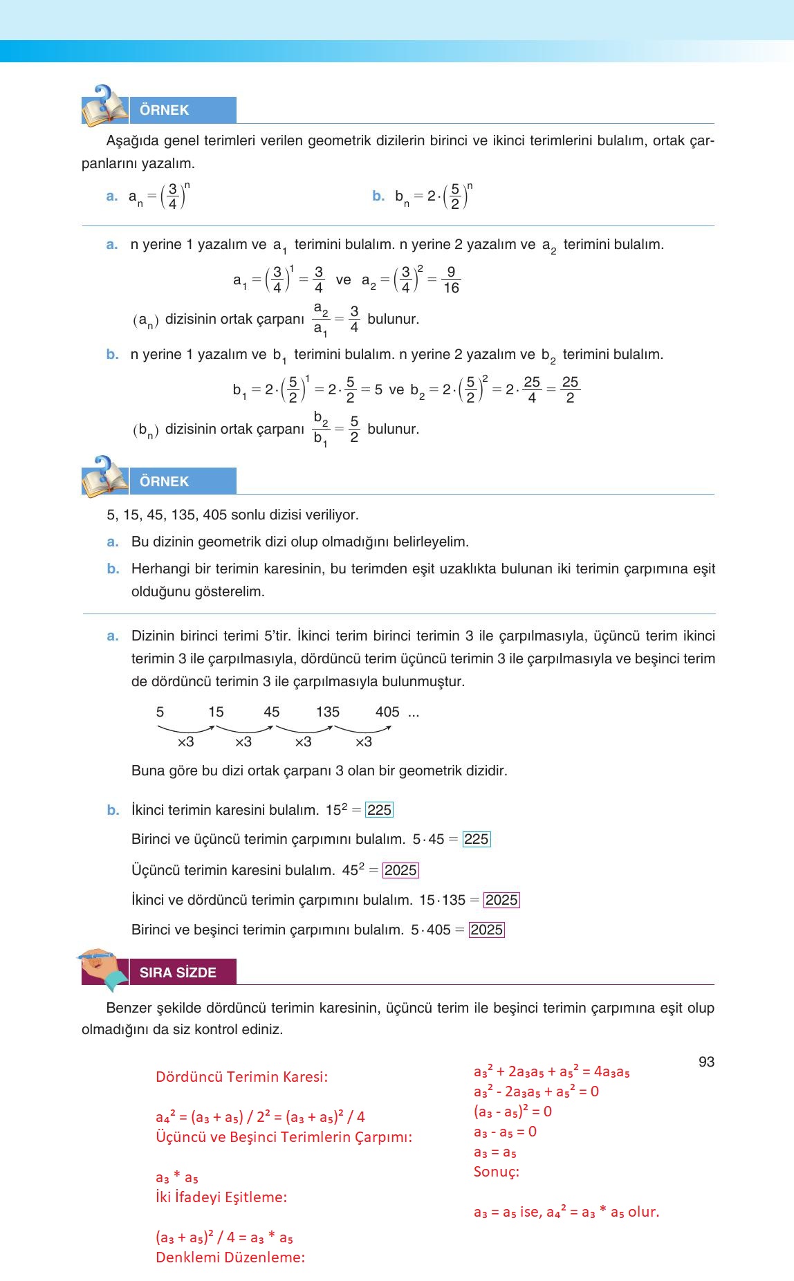 12. Sınıf Melis Yayınları Matematik Ders Kitabı Sayfa 93 Cevapları 12. Sınıf Melis Yayınları Matematik Ders Kitabı Sayfa 93 Cevapları