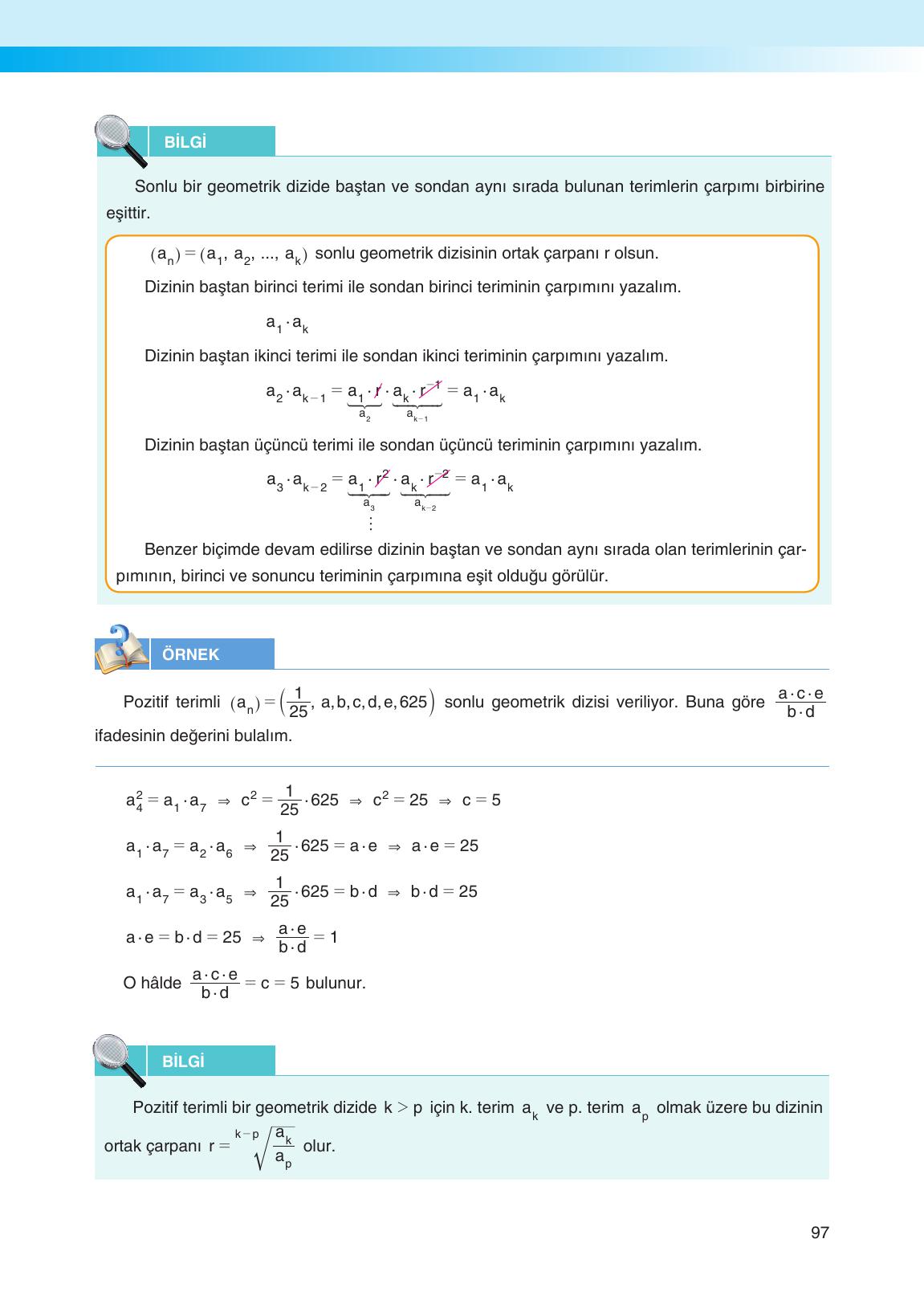 12. Sınıf Melis Yayınları Matematik Ders Kitabı Sayfa 97 Cevapları