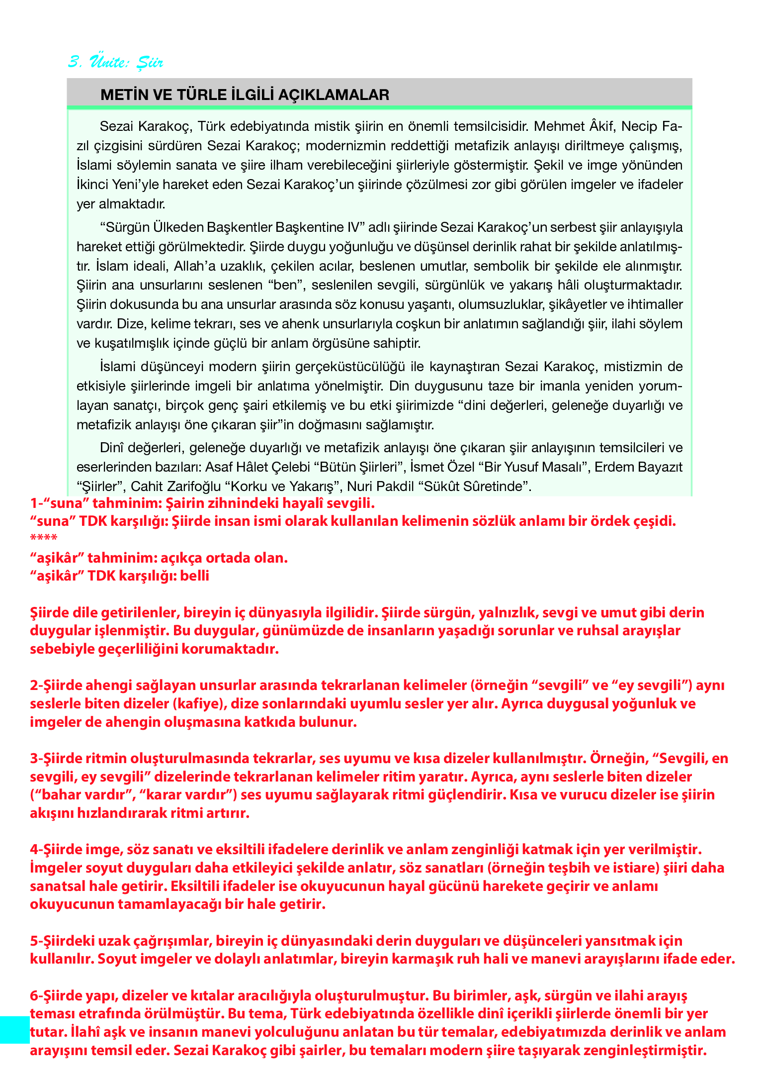 12. Sınıf Melis Yayınları Türk Dili Ve Edebiyatı Ders Kitabı Sayfa 116 Cevapları 12. Sınıf Melis Yayınları Türk Dili Ve Edebiyatı Ders Kitabı Sayfa 116 Cevapları