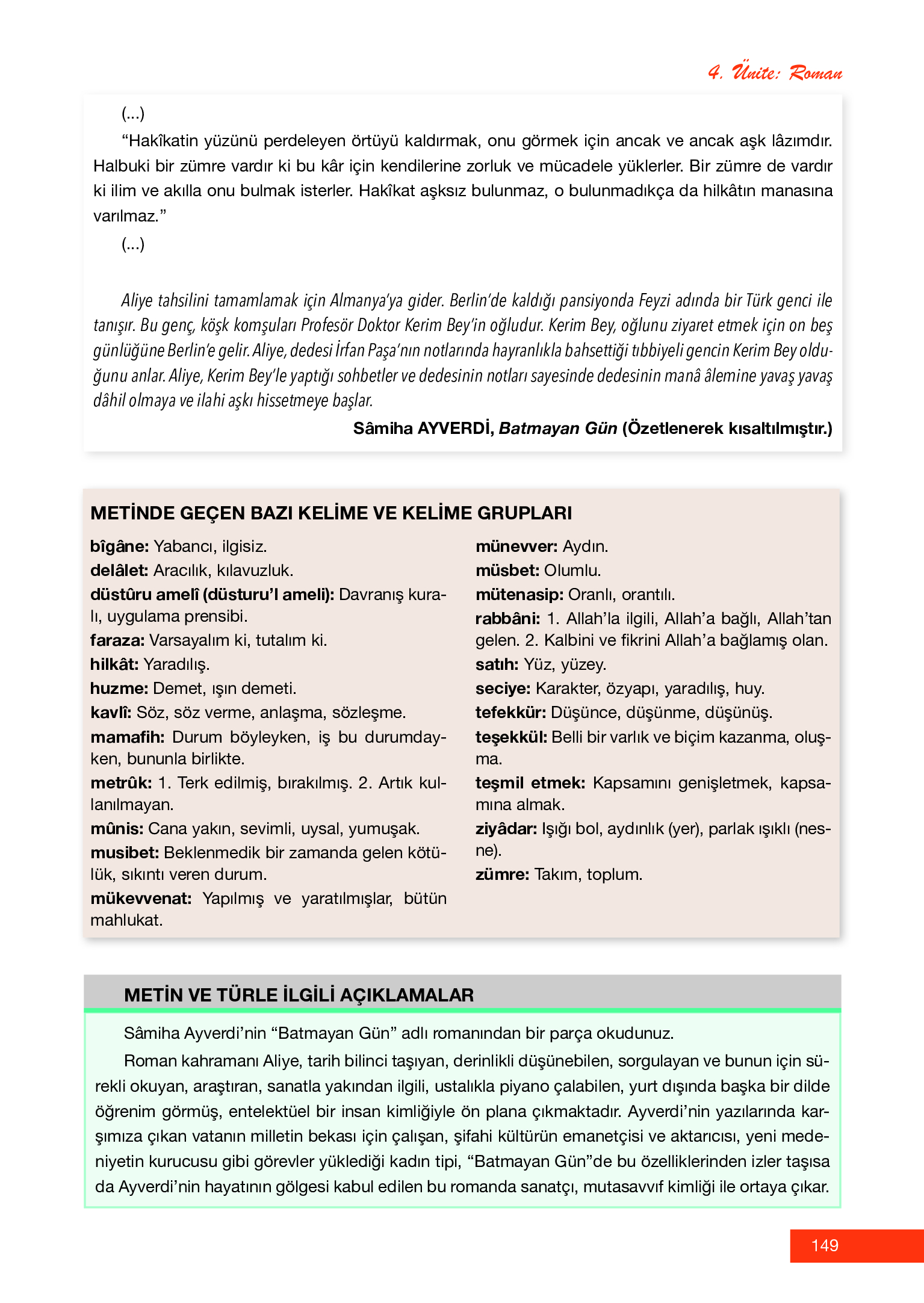 12. Sınıf Melis Yayınları Türk Dili Ve Edebiyatı Ders Kitabı Sayfa 149 Cevapları 12. Sınıf Melis Yayınları Türk Dili Ve Edebiyatı Ders Kitabı Sayfa 149 Cevapları