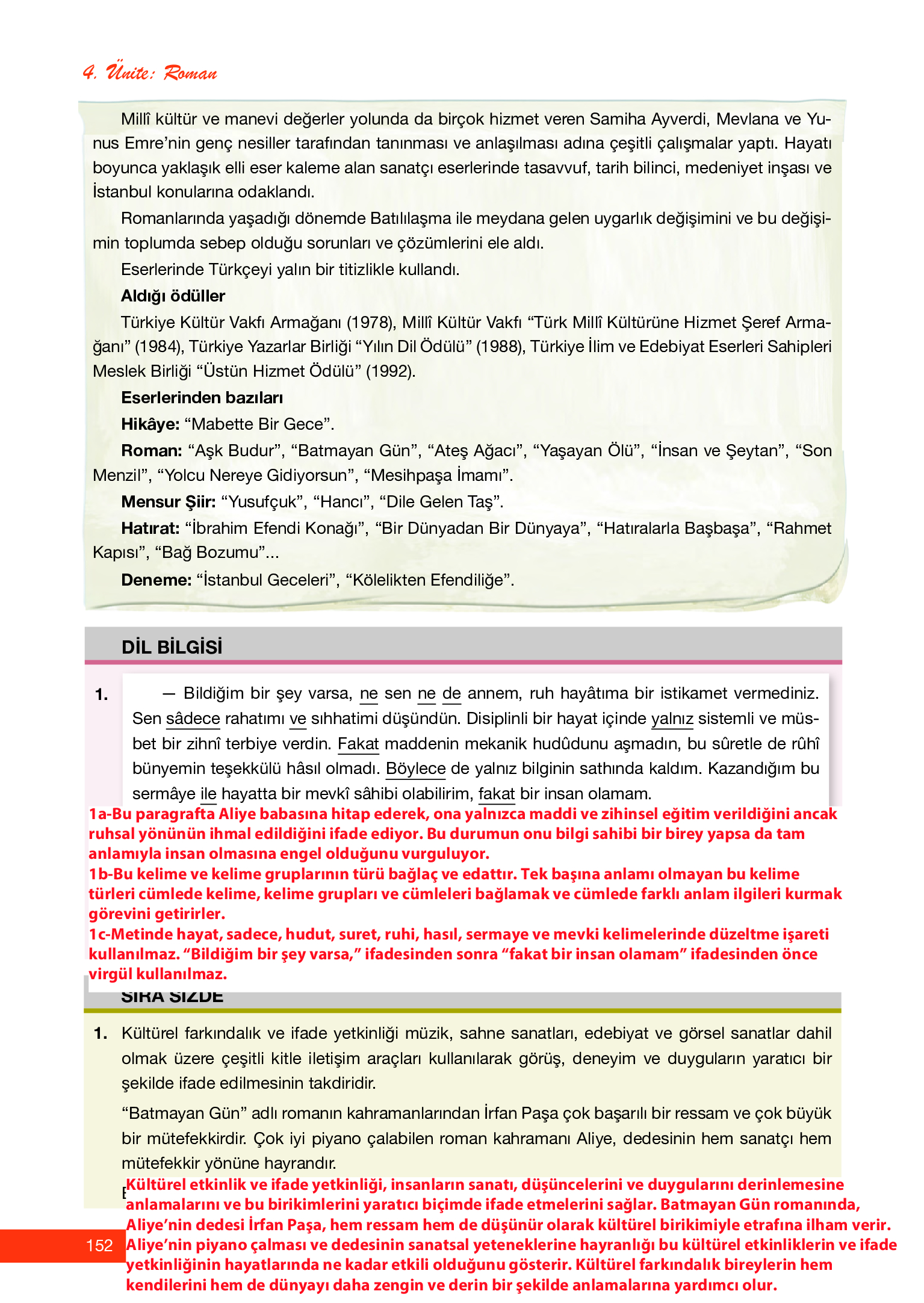 12. Sınıf Melis Yayınları Türk Dili Ve Edebiyatı Ders Kitabı Sayfa 152 Cevapları 12. Sınıf Melis Yayınları Türk Dili Ve Edebiyatı Ders Kitabı Sayfa 152 Cevapları