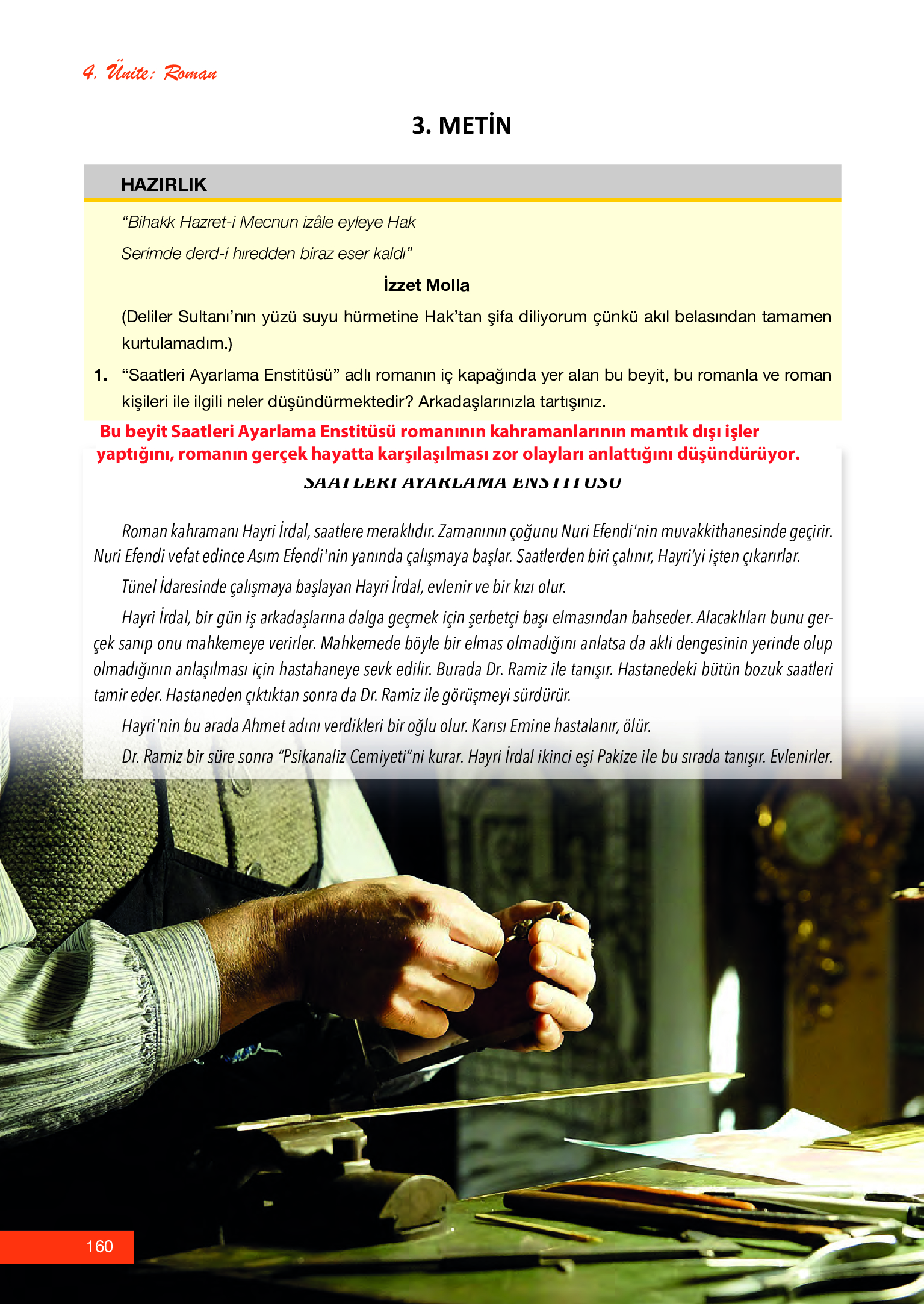 12. Sınıf Melis Yayınları Türk Dili Ve Edebiyatı Ders Kitabı Sayfa 160 Cevapları 12. Sınıf Melis Yayınları Türk Dili Ve Edebiyatı Ders Kitabı Sayfa 160 Cevapları