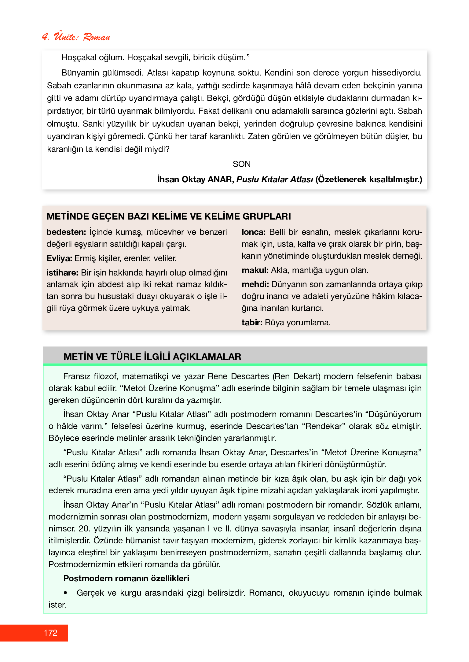 12. Sınıf Melis Yayınları Türk Dili Ve Edebiyatı Ders Kitabı Sayfa 172 Cevapları 12. Sınıf Melis Yayınları Türk Dili Ve Edebiyatı Ders Kitabı Sayfa 172 Cevapları