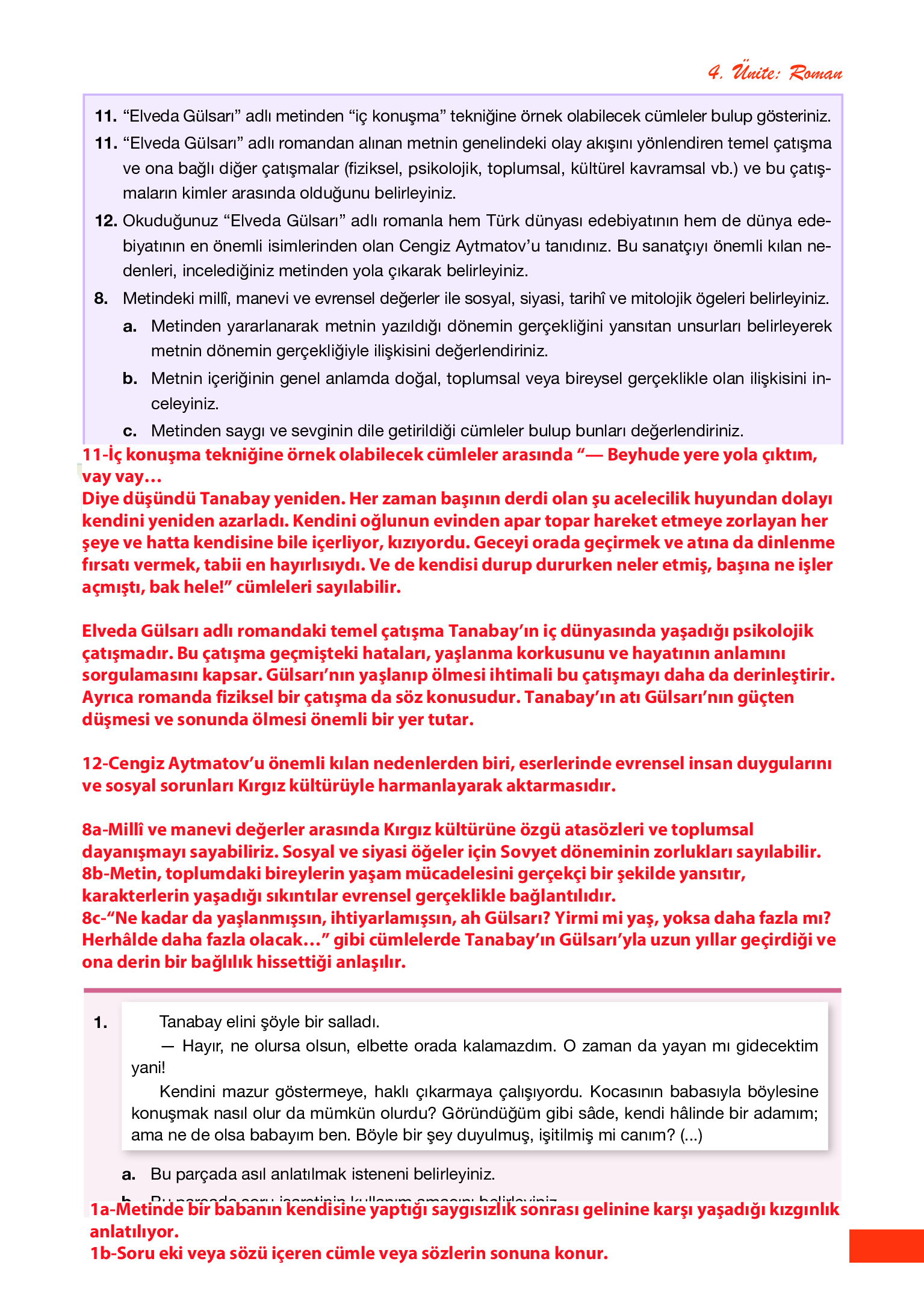 12. Sınıf Melis Yayınları Türk Dili Ve Edebiyatı Ders Kitabı Sayfa 181 Cevapları 12. Sınıf Melis Yayınları Türk Dili Ve Edebiyatı Ders Kitabı Sayfa 181 Cevapları