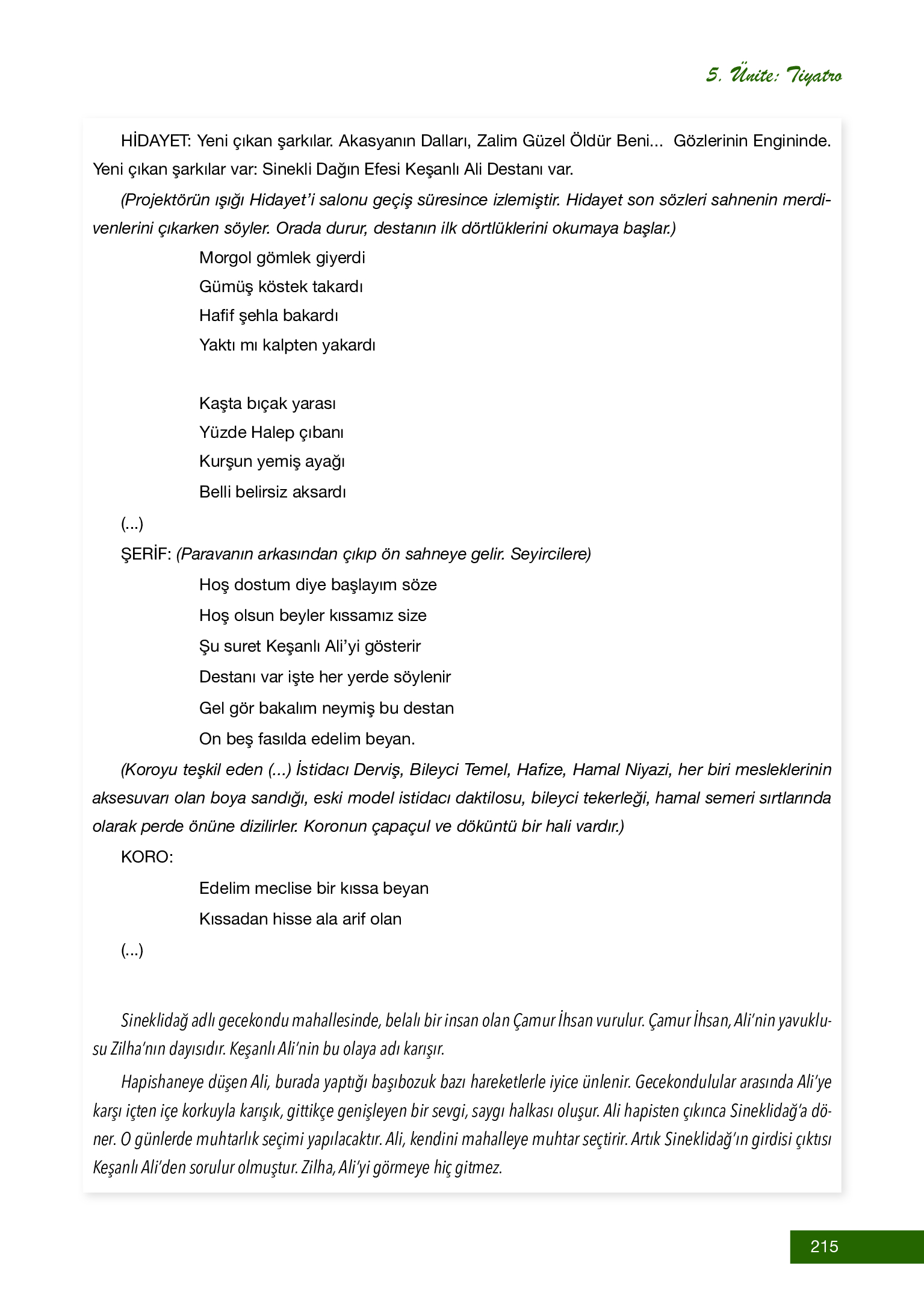12. Sınıf Melis Yayınları Türk Dili Ve Edebiyatı Ders Kitabı Sayfa 215 Cevapları 12. Sınıf Melis Yayınları Türk Dili Ve Edebiyatı Ders Kitabı Sayfa 215 Cevapları