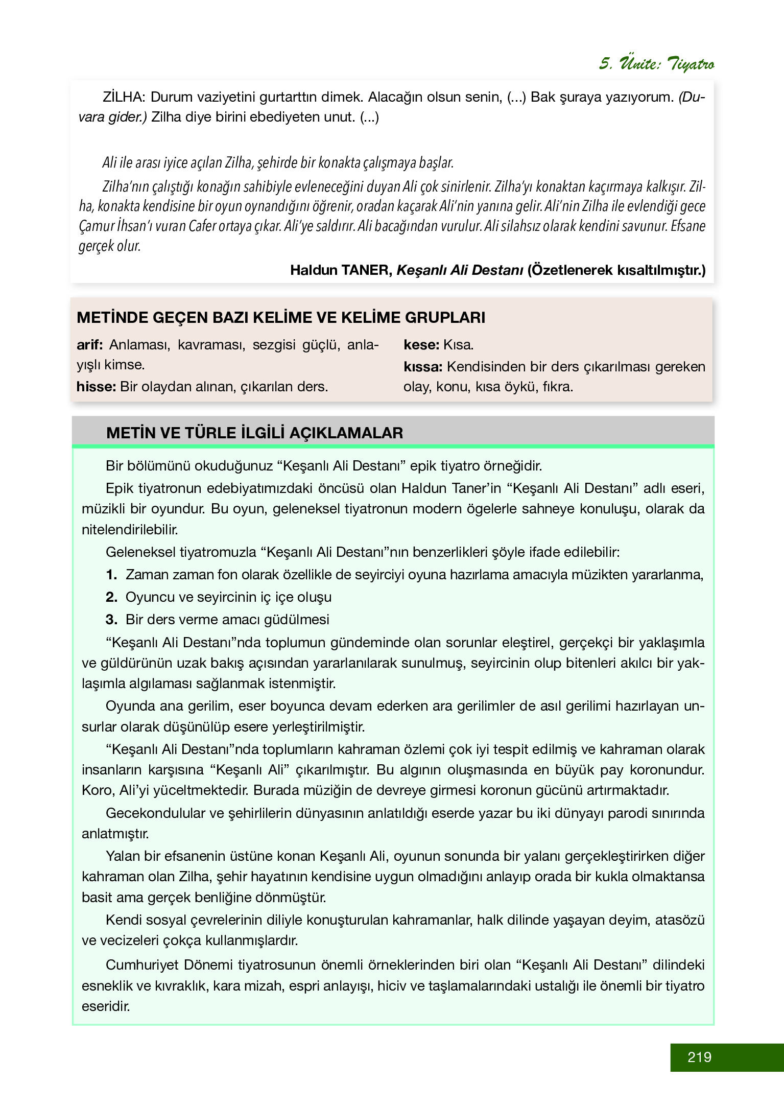 12. Sınıf Melis Yayınları Türk Dili Ve Edebiyatı Ders Kitabı Sayfa 219 Cevapları 12. Sınıf Melis Yayınları Türk Dili Ve Edebiyatı Ders Kitabı Sayfa 219 Cevapları