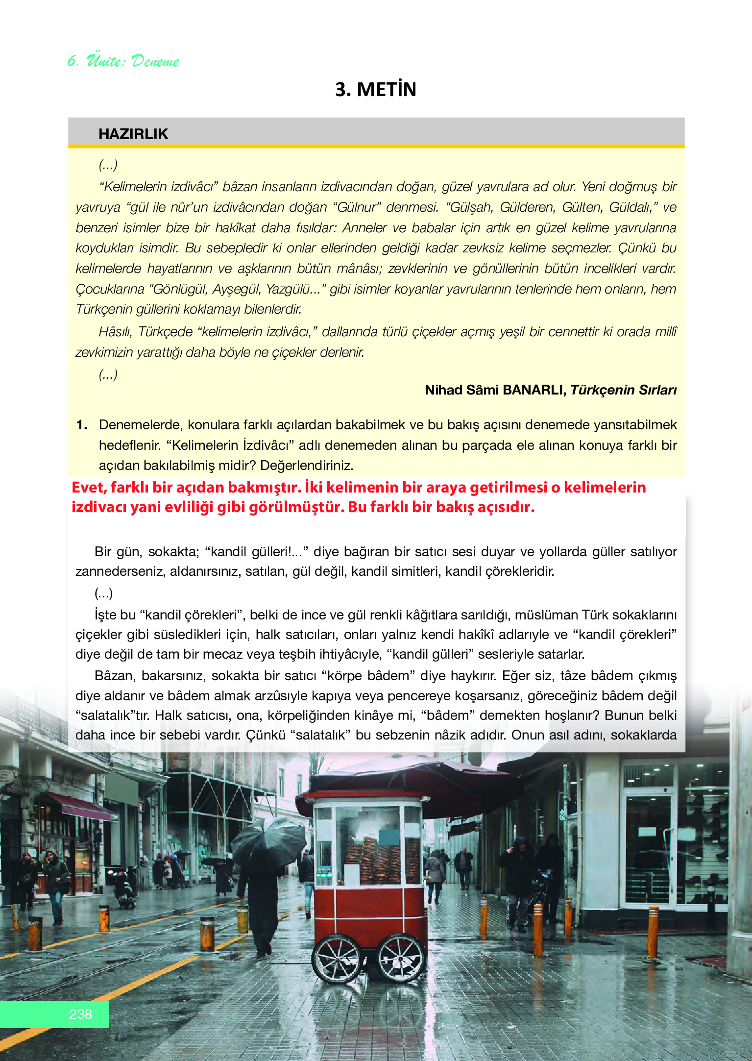 12. Sınıf Melis Yayınları Türk Dili Ve Edebiyatı Ders Kitabı Sayfa 238 Cevapları 12. Sınıf Melis Yayınları Türk Dili Ve Edebiyatı Ders Kitabı Sayfa 238 Cevapları