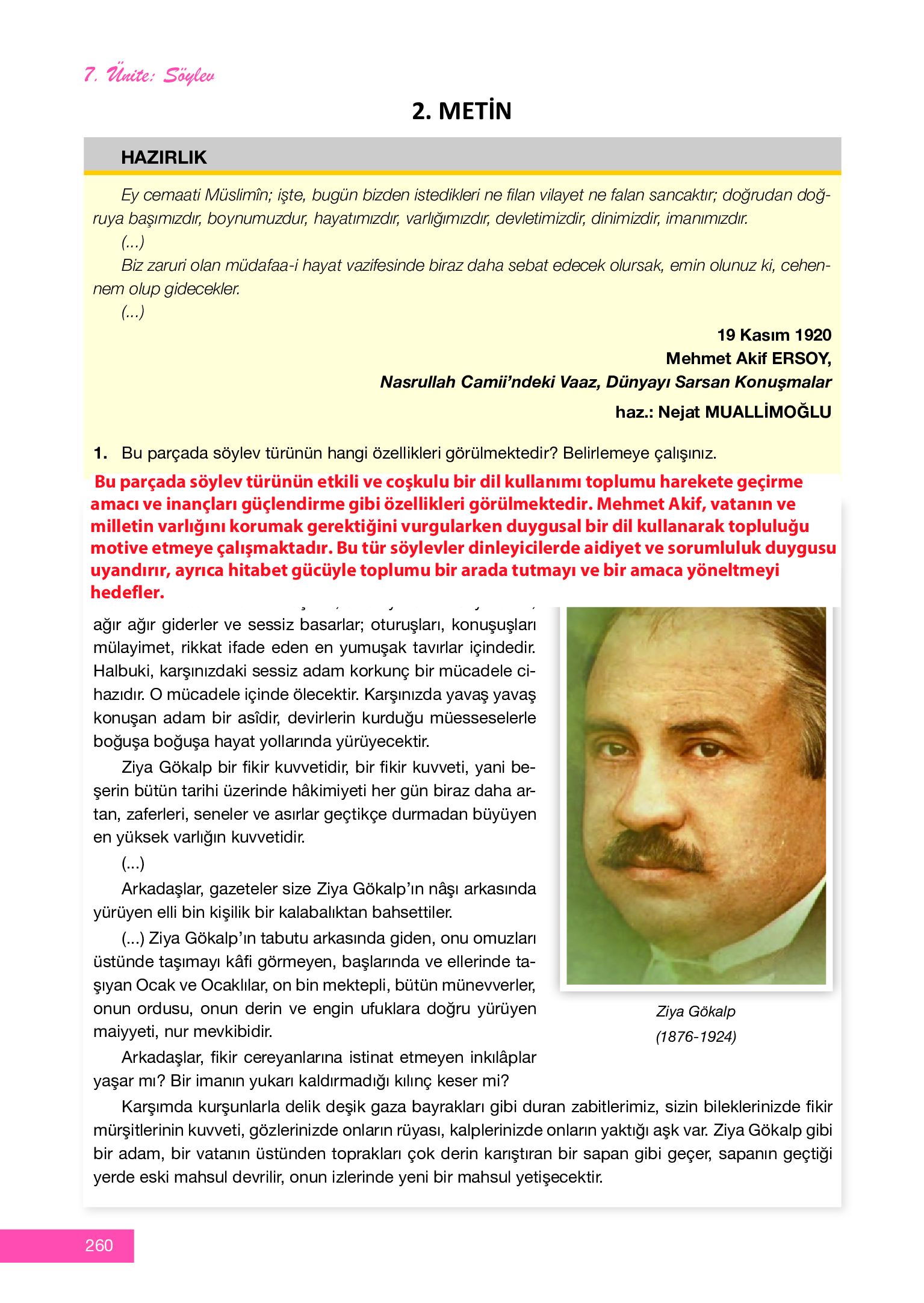 12. Sınıf Melis Yayınları Türk Dili Ve Edebiyatı Ders Kitabı Sayfa 260 Cevapları 12. Sınıf Melis Yayınları Türk Dili Ve Edebiyatı Ders Kitabı Sayfa 260 Cevapları