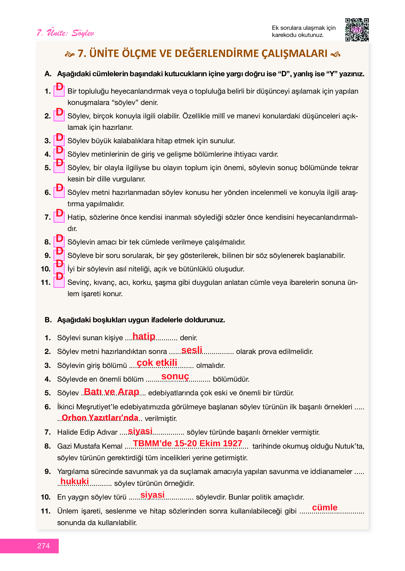 12. Sınıf Melis Yayınları Türk Dili Ve Edebiyatı Ders Kitabı Sayfa 274 Cevapları 12. Sınıf Melis Yayınları Türk Dili Ve Edebiyatı Ders Kitabı Sayfa 274 Cevapları