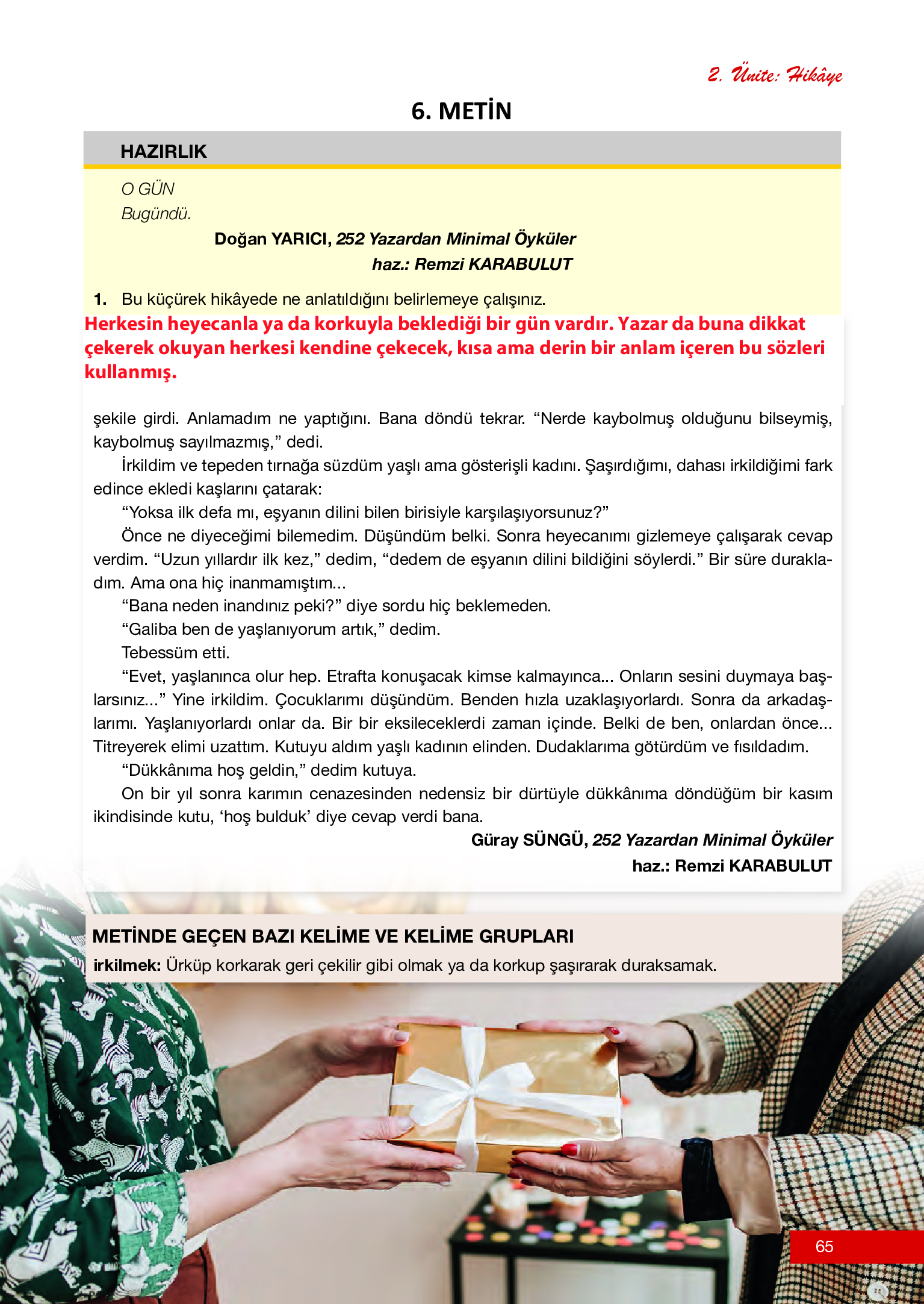 12. Sınıf Melis Yayınları Türk Dili Ve Edebiyatı Ders Kitabı Sayfa 65 Cevapları 12. Sınıf Melis Yayınları Türk Dili Ve Edebiyatı Ders Kitabı Sayfa 65 Cevapları