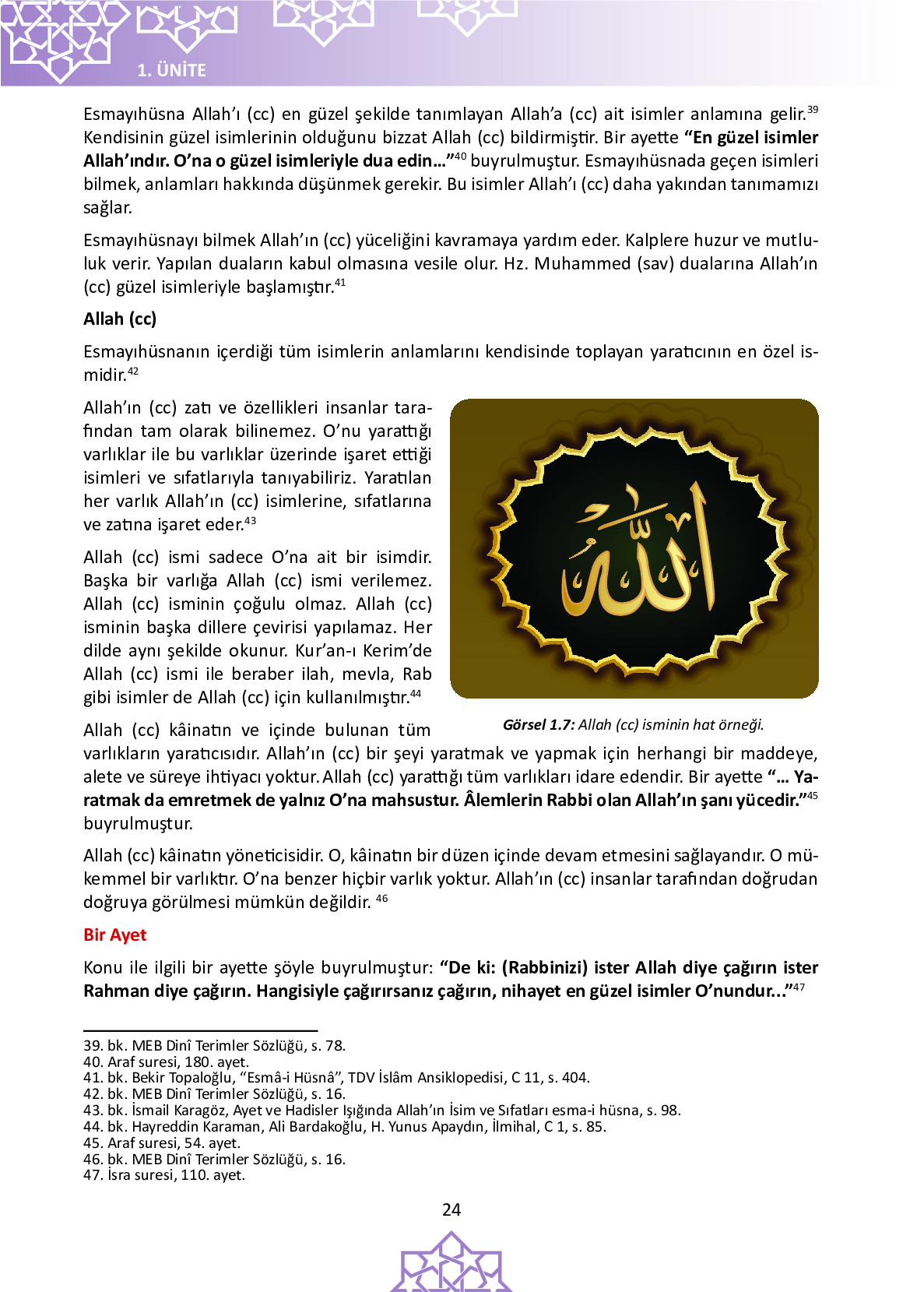 6. Sınıf Meb Yayınları Temel Dini Bilgiler İslam 1 Ders Kitabı Sayfa 24 Cevapları