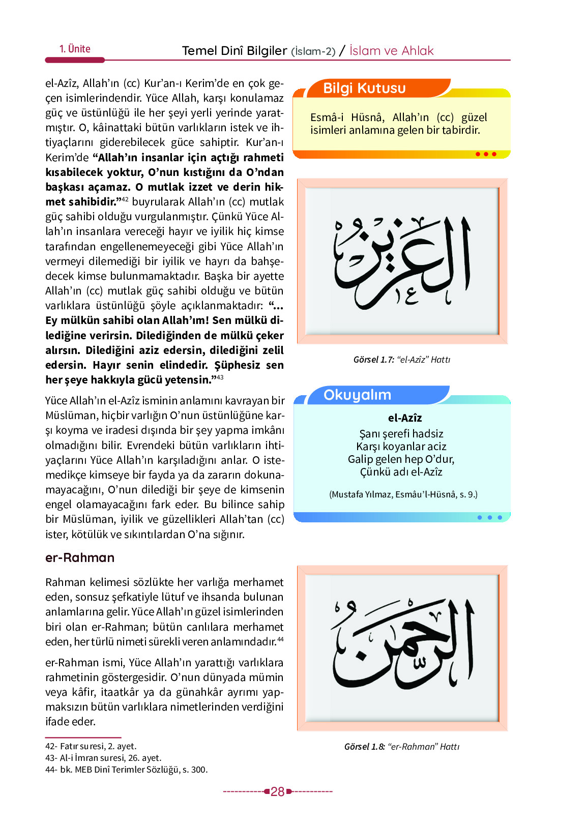 6. Sınıf Meb Yayınları Temel Dini Bilgiler İslam 2 Ders Kitabı Sayfa 28 Cevapları 6. Sınıf Meb Yayınları Temel Dini Bilgiler İslam 2 Ders Kitabı Sayfa 28 Cevapları