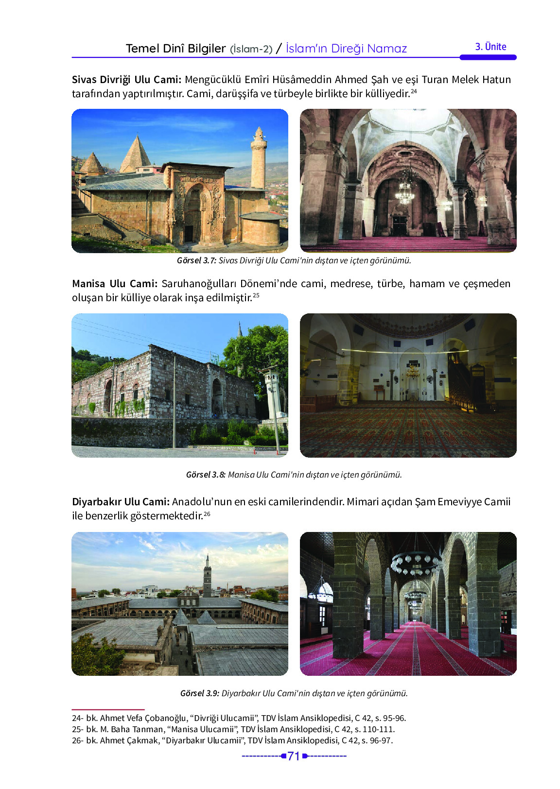 6. Sınıf Meb Yayınları Temel Dini Bilgiler İslam 2 Ders Kitabı Sayfa 71 Cevapları