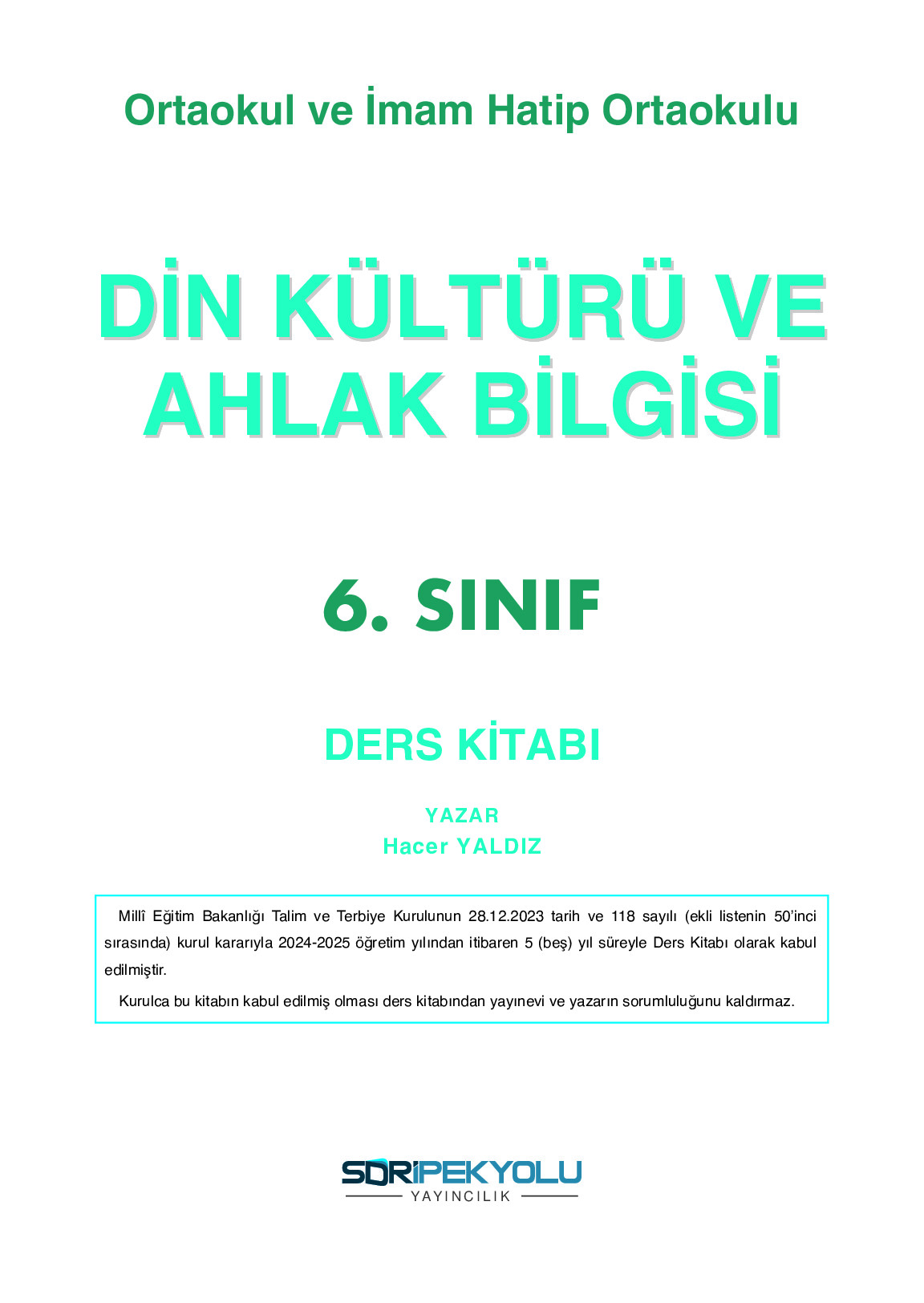 6. Sınıf Sdr Dikey Yayıncılık Din Kültürü Ve Ahlak Bilgisi Ders Kitabı Sayfa 1 Cevapları