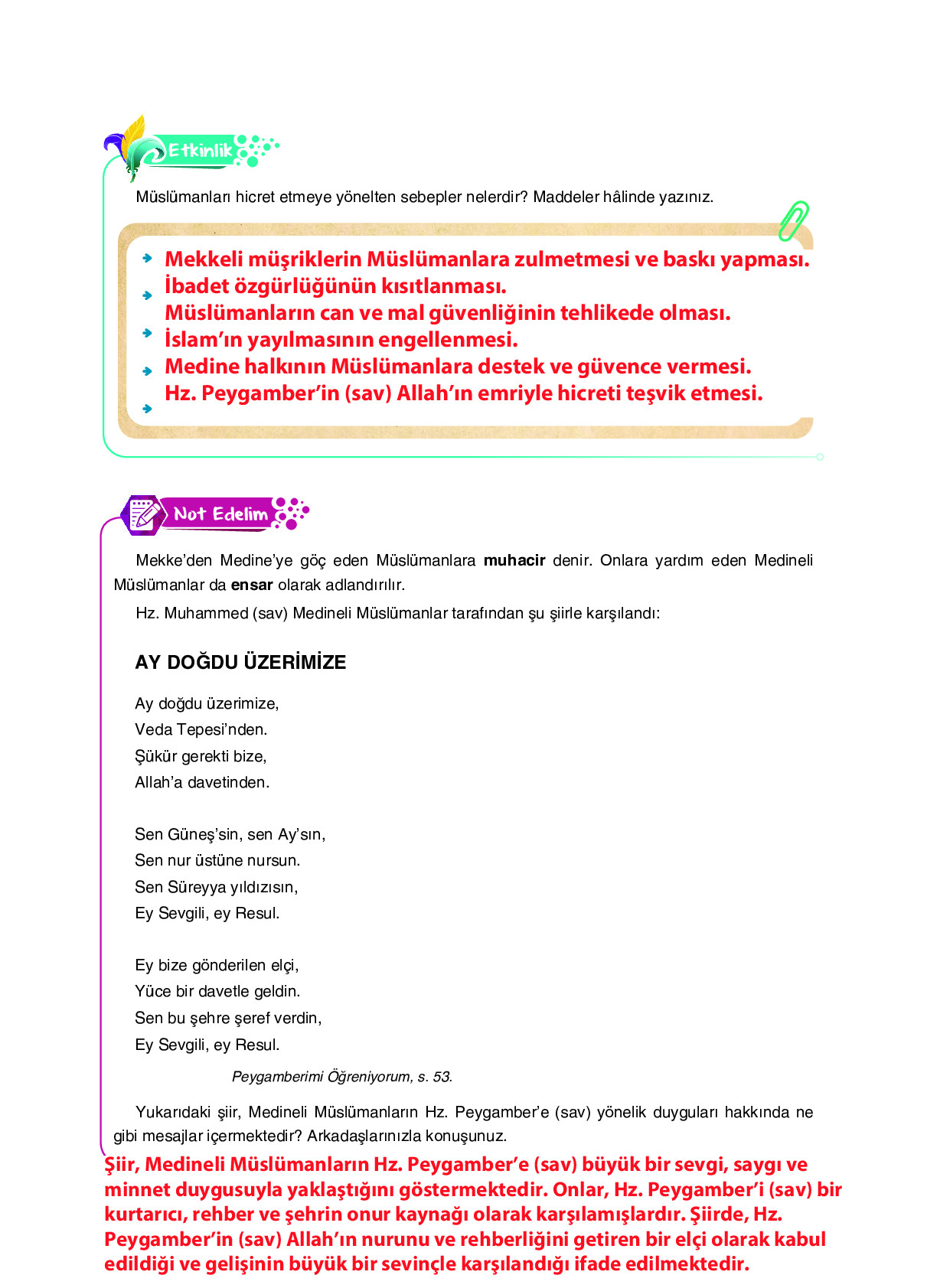 6. Sınıf Sdr Dikey Yayıncılık Din Kültürü Ve Ahlak Bilgisi Ders Kitabı Sayfa 104 Cevapları