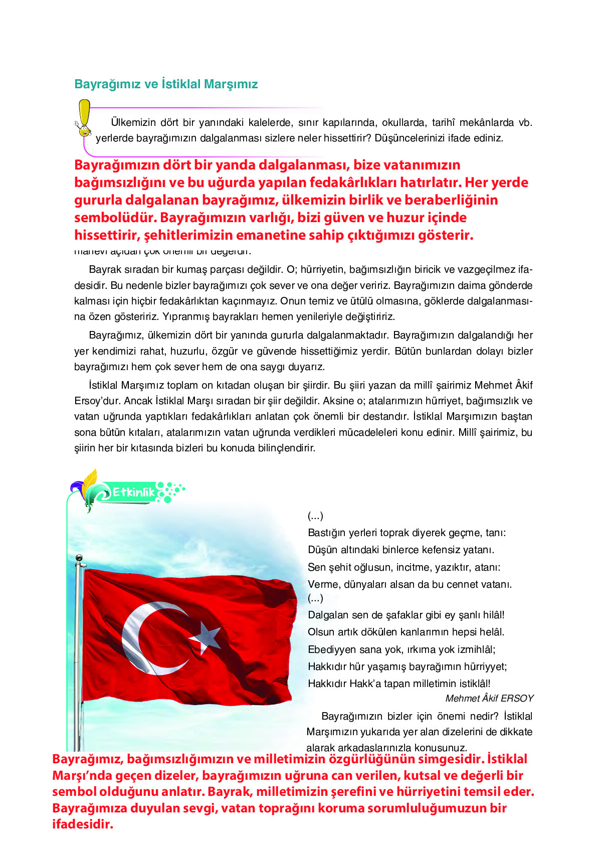 6. Sınıf Sdr Dikey Yayıncılık Din Kültürü Ve Ahlak Bilgisi Ders Kitabı Sayfa 126 Cevapları