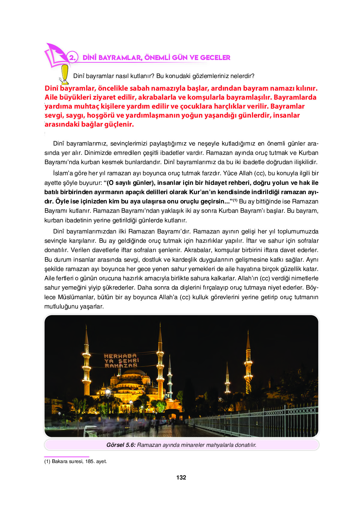 6. Sınıf Sdr Dikey Yayıncılık Din Kültürü Ve Ahlak Bilgisi Ders Kitabı Sayfa 132 Cevapları 6. Sınıf Sdr Dikey Yayıncılık Din Kültürü Ve Ahlak Bilgisi Ders Kitabı Sayfa 132 Cevapları