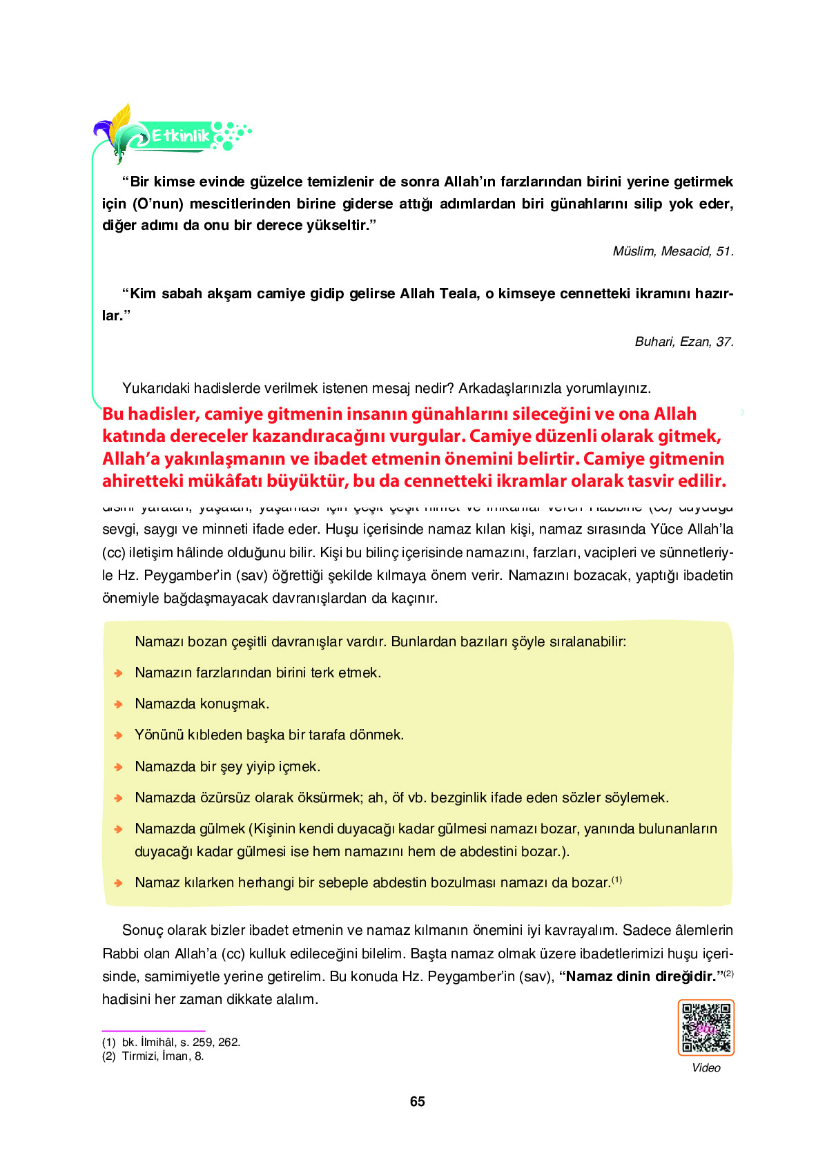 6. Sınıf Sdr Dikey Yayıncılık Din Kültürü Ve Ahlak Bilgisi Ders Kitabı Sayfa 65 Cevapları 6. Sınıf Sdr Dikey Yayıncılık Din Kültürü Ve Ahlak Bilgisi Ders Kitabı Sayfa 65 Cevapları