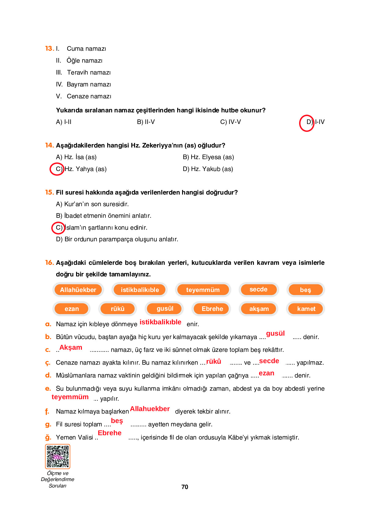 6. Sınıf Sdr Dikey Yayıncılık Din Kültürü Ve Ahlak Bilgisi Ders Kitabı Sayfa 70 Cevapları 6. Sınıf Sdr Dikey Yayıncılık Din Kültürü Ve Ahlak Bilgisi Ders Kitabı Sayfa 70 Cevapları