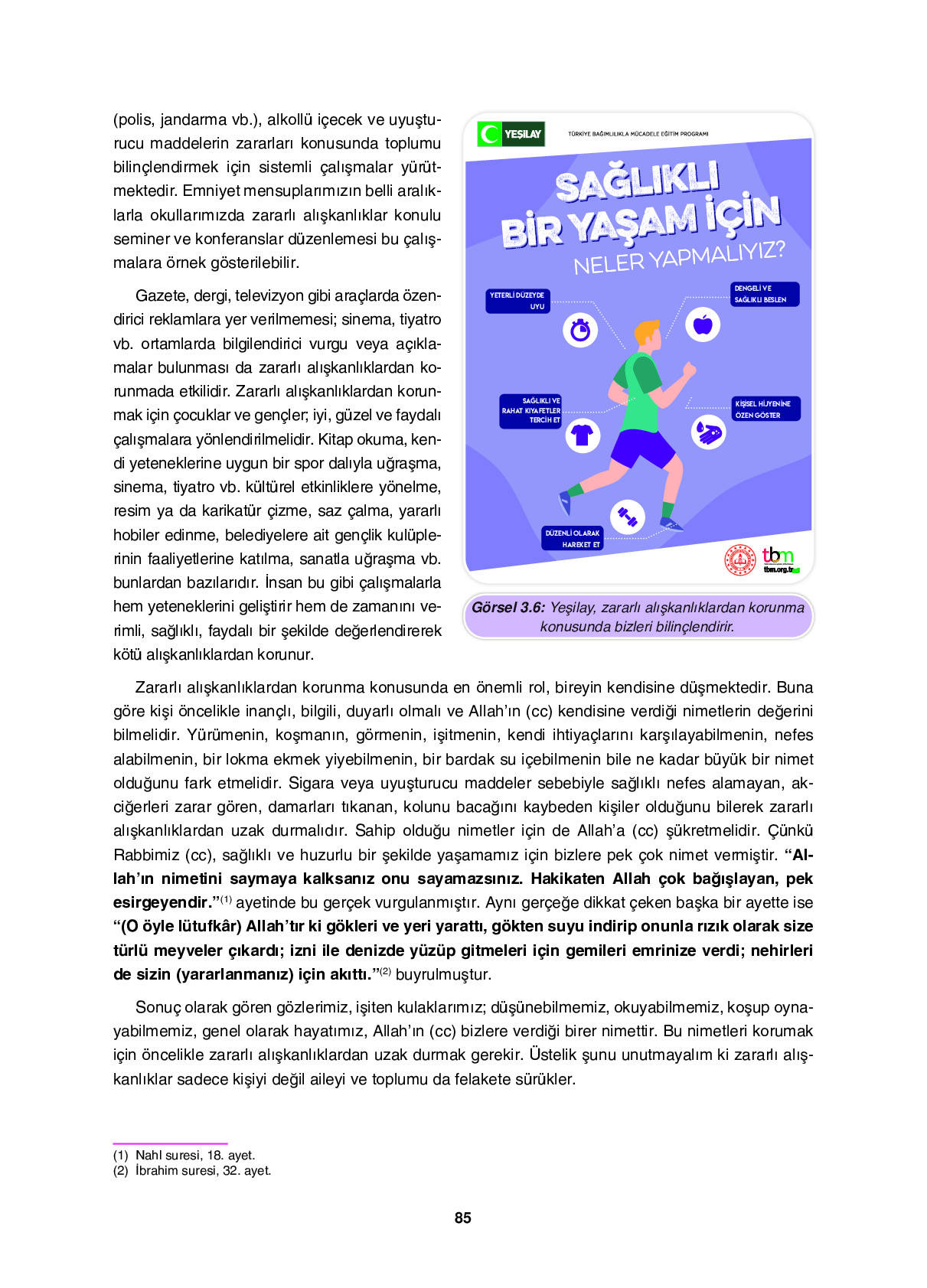 6. Sınıf Sdr Dikey Yayıncılık Din Kültürü Ve Ahlak Bilgisi Ders Kitabı Sayfa 85 Cevapları