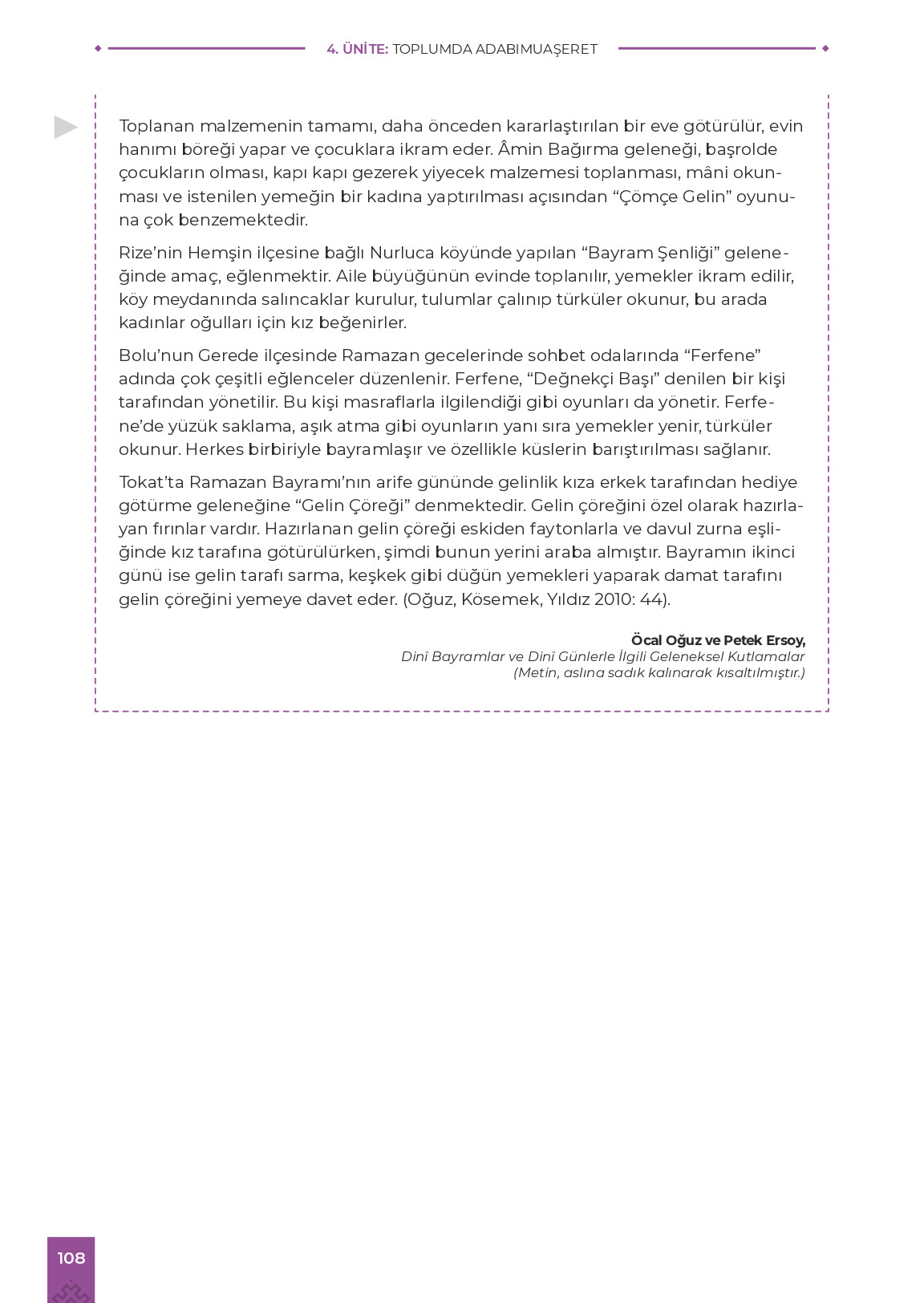 9. Sınıf Meb Yayınları Adabımuaşeret Ders Kitabı Sayfa 108 Cevapları 9. Sınıf Meb Yayınları Adabımuaşeret Ders Kitabı Sayfa 108 Cevapları