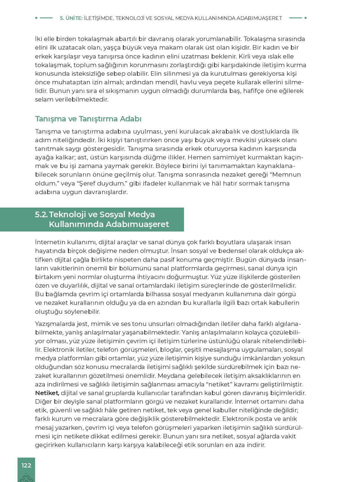 9. Sınıf Meb Yayınları Adabımuaşeret Ders Kitabı Sayfa 122 Cevapları 9. Sınıf Meb Yayınları Adabımuaşeret Ders Kitabı Sayfa 122 Cevapları