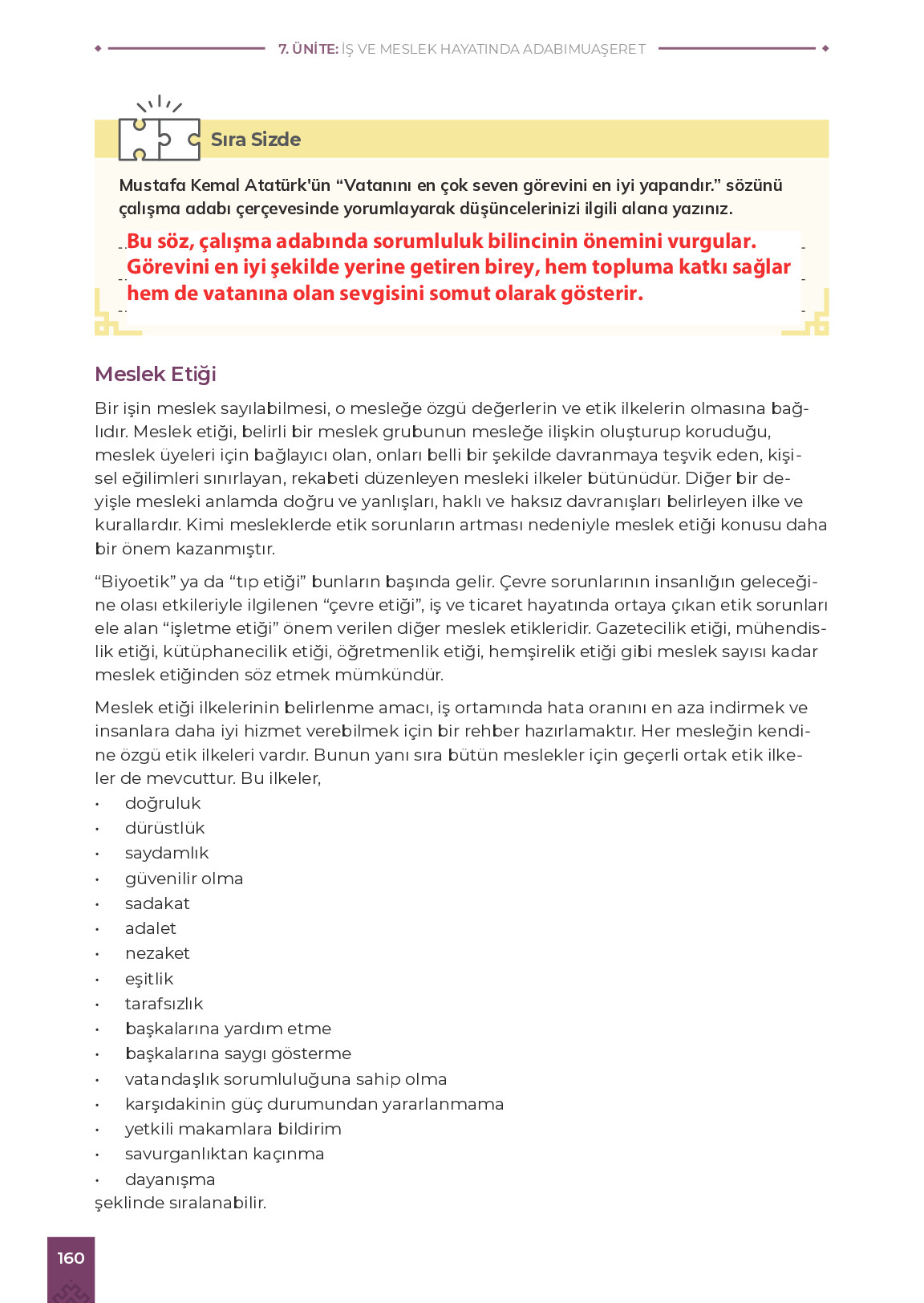 9. Sınıf Meb Yayınları Adabımuaşeret Ders Kitabı Sayfa 160 Cevapları 9. Sınıf Meb Yayınları Adabımuaşeret Ders Kitabı Sayfa 160 Cevapları