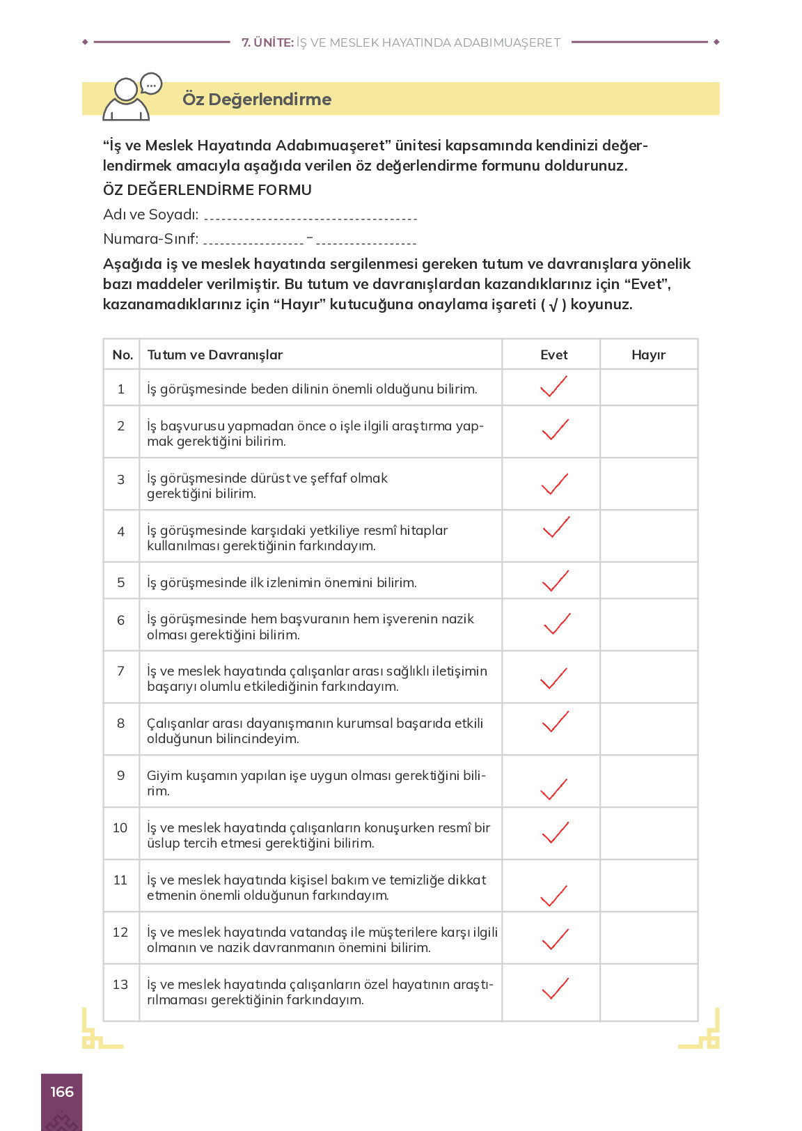 9. Sınıf Meb Yayınları Adabımuaşeret Ders Kitabı Sayfa 166 Cevapları 9. Sınıf Meb Yayınları Adabımuaşeret Ders Kitabı Sayfa 166 Cevapları
