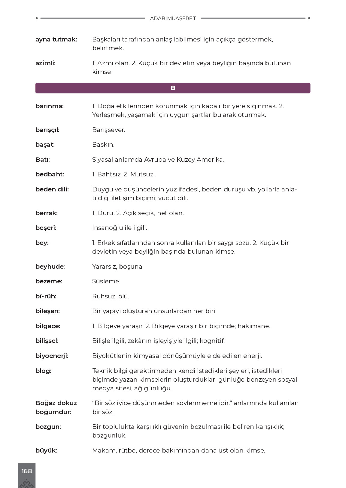 9. Sınıf Meb Yayınları Adabımuaşeret Ders Kitabı Sayfa 168 Cevapları 9. Sınıf Meb Yayınları Adabımuaşeret Ders Kitabı Sayfa 168 Cevapları