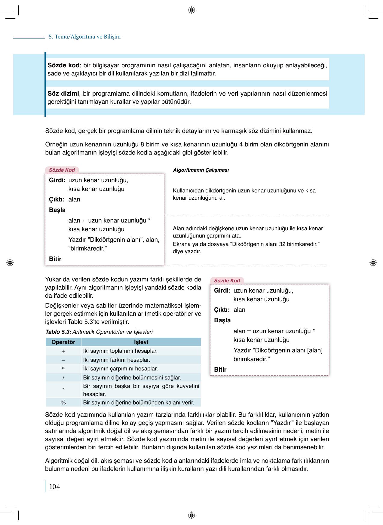 9. Sınıf Meb Yayınları Matematik 2. Kitap Ders Kitabı Sayfa 104 Cevapları