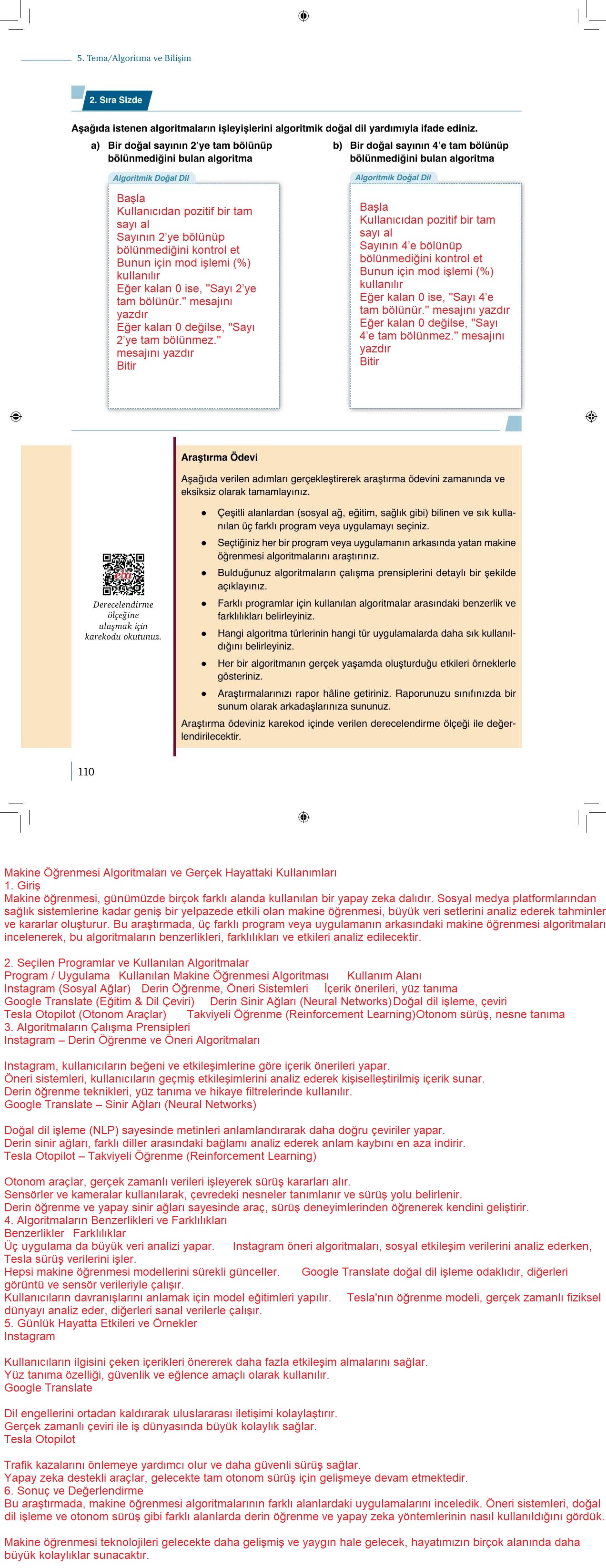 9. Sınıf Meb Yayınları Matematik 2. Kitap Ders Kitabı Sayfa 110 Cevapları 9. Sınıf Meb Yayınları Matematik 2. Kitap Ders Kitabı Sayfa 110 Cevapları