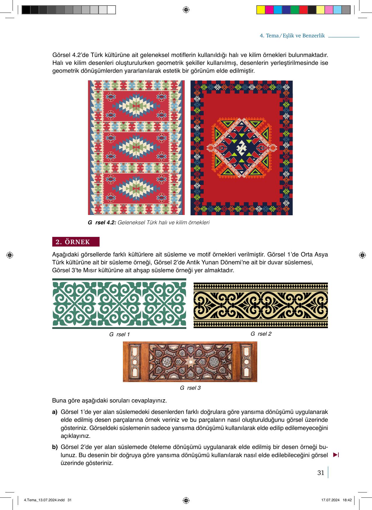 9. Sınıf Meb Yayınları Matematik 2. Kitap Ders Kitabı Sayfa 31 Cevapları