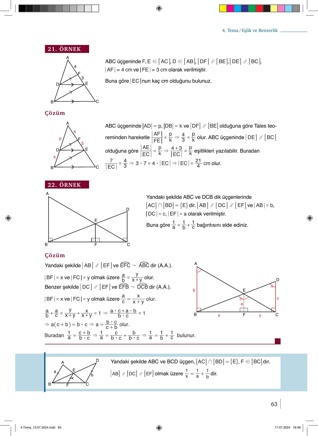 9. Sınıf Meb Yayınları Matematik 2. Kitap Ders Kitabı Sayfa 63 Cevapları