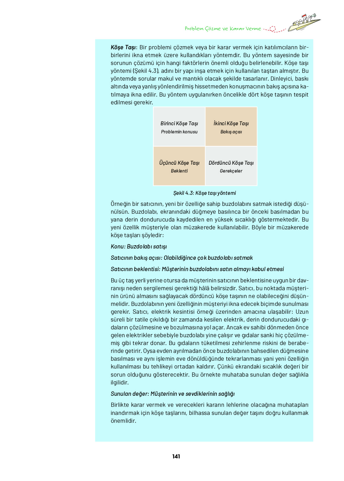9. Sınıf Meb Yayınları Ortaöğretim Düşünme Eğitimi Ders Kitabı Sayfa 141 Cevapları