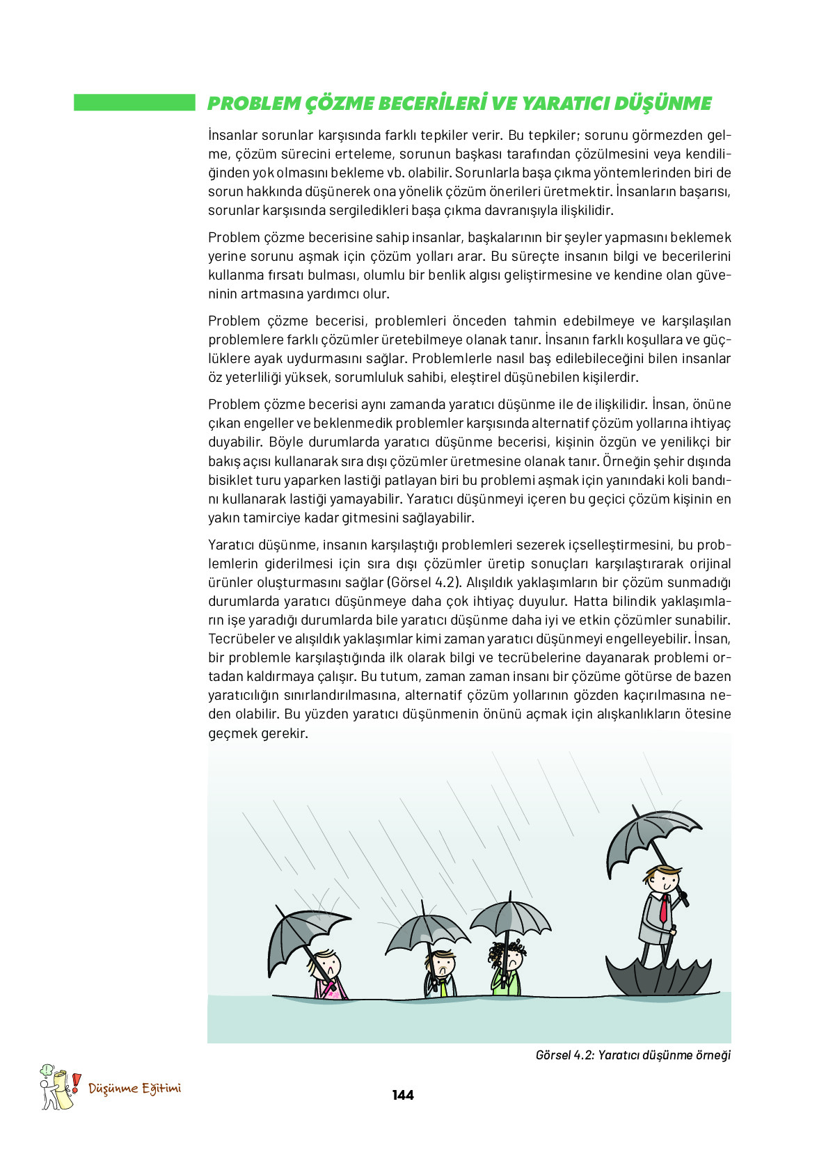 9. Sınıf Meb Yayınları Ortaöğretim Düşünme Eğitimi Ders Kitabı Sayfa 144 Cevapları