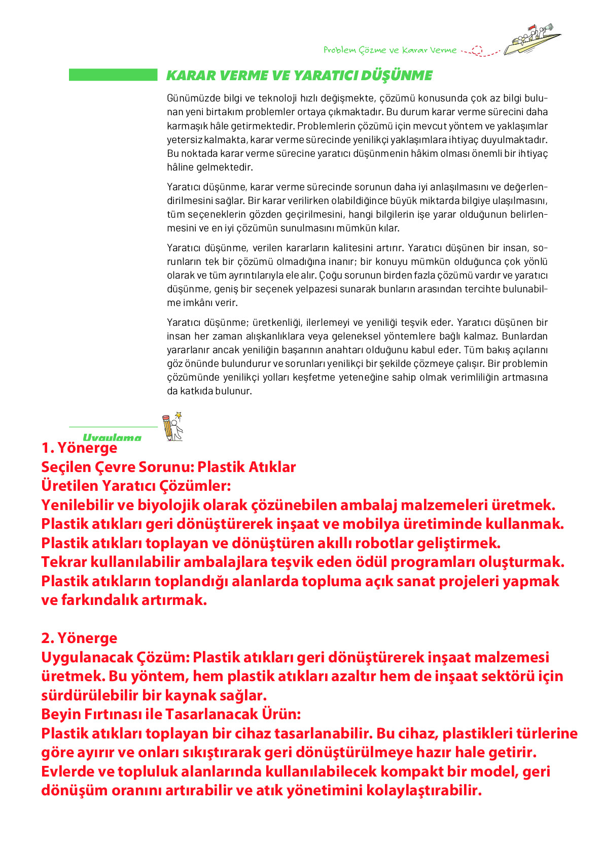 9. Sınıf Meb Yayınları Ortaöğretim Düşünme Eğitimi Ders Kitabı Sayfa 153 Cevapları