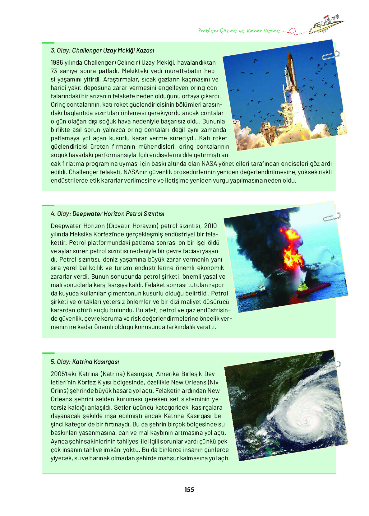 9. Sınıf Meb Yayınları Ortaöğretim Düşünme Eğitimi Ders Kitabı Sayfa 155 Cevapları