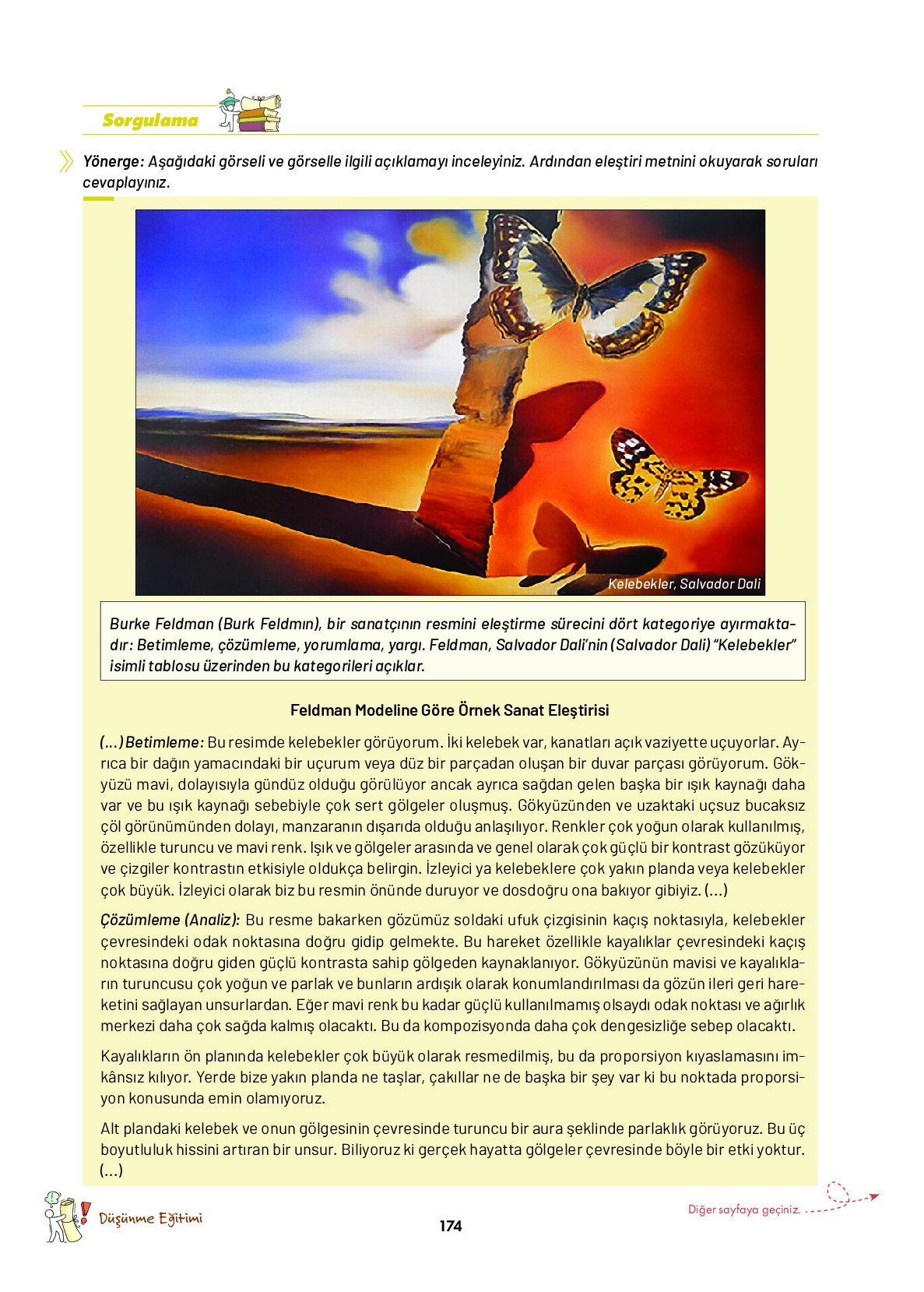 9. Sınıf Meb Yayınları Ortaöğretim Düşünme Eğitimi Ders Kitabı Sayfa 174 Cevapları