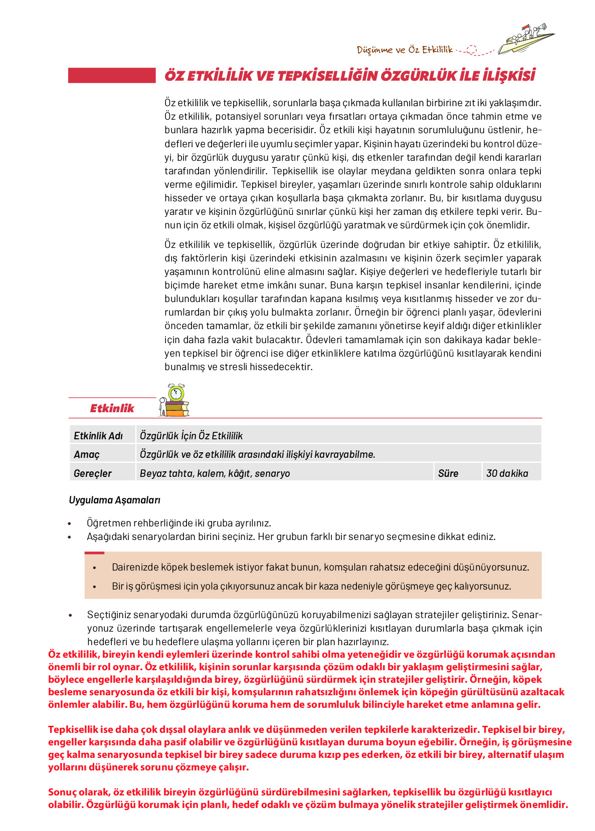 9. Sınıf Meb Yayınları Ortaöğretim Düşünme Eğitimi Ders Kitabı Sayfa 35 Cevapları