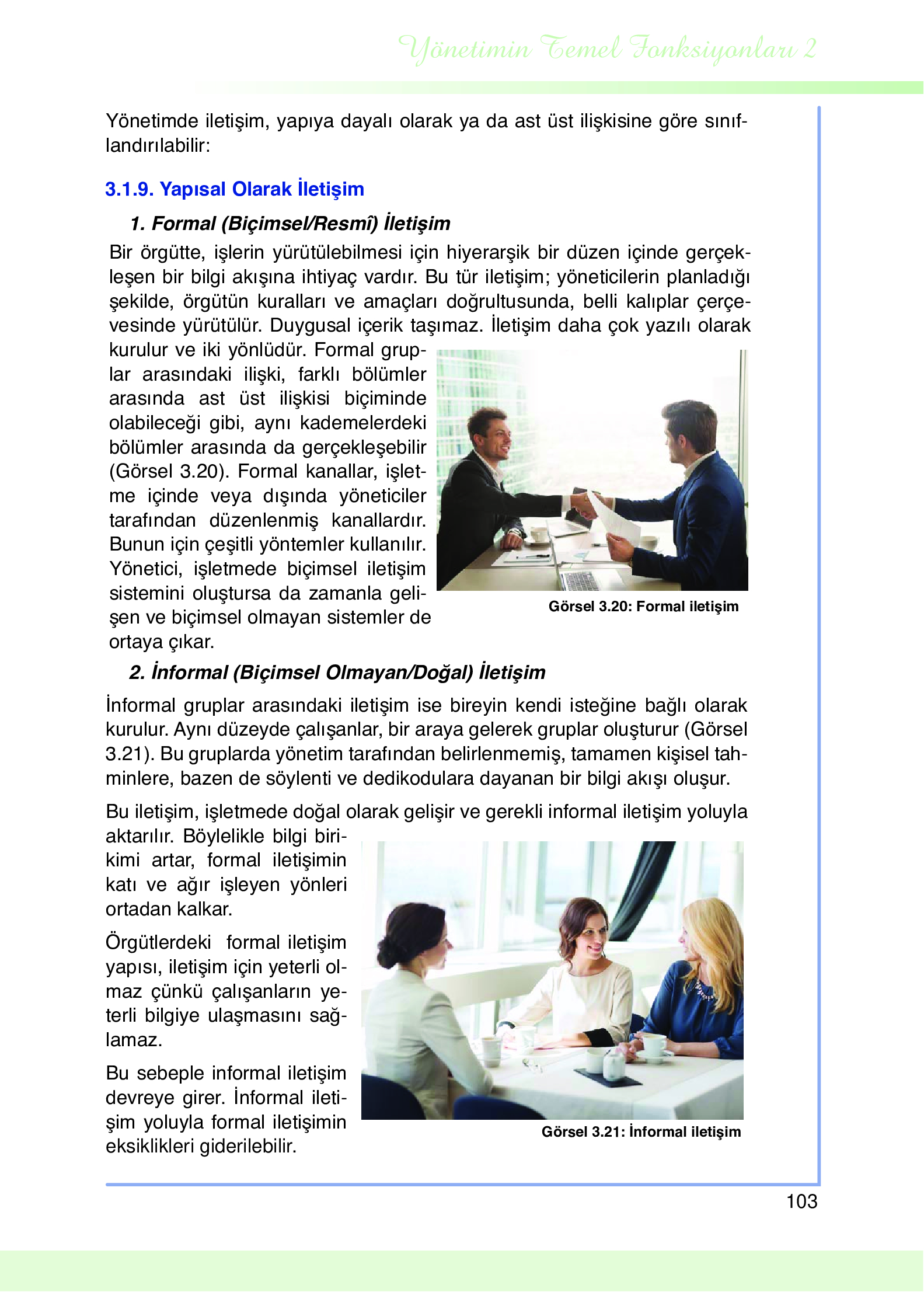 9. Sınıf Meb Yayınları Yönetim Bilimi Ders Kitabı Sayfa 103 Cevapları