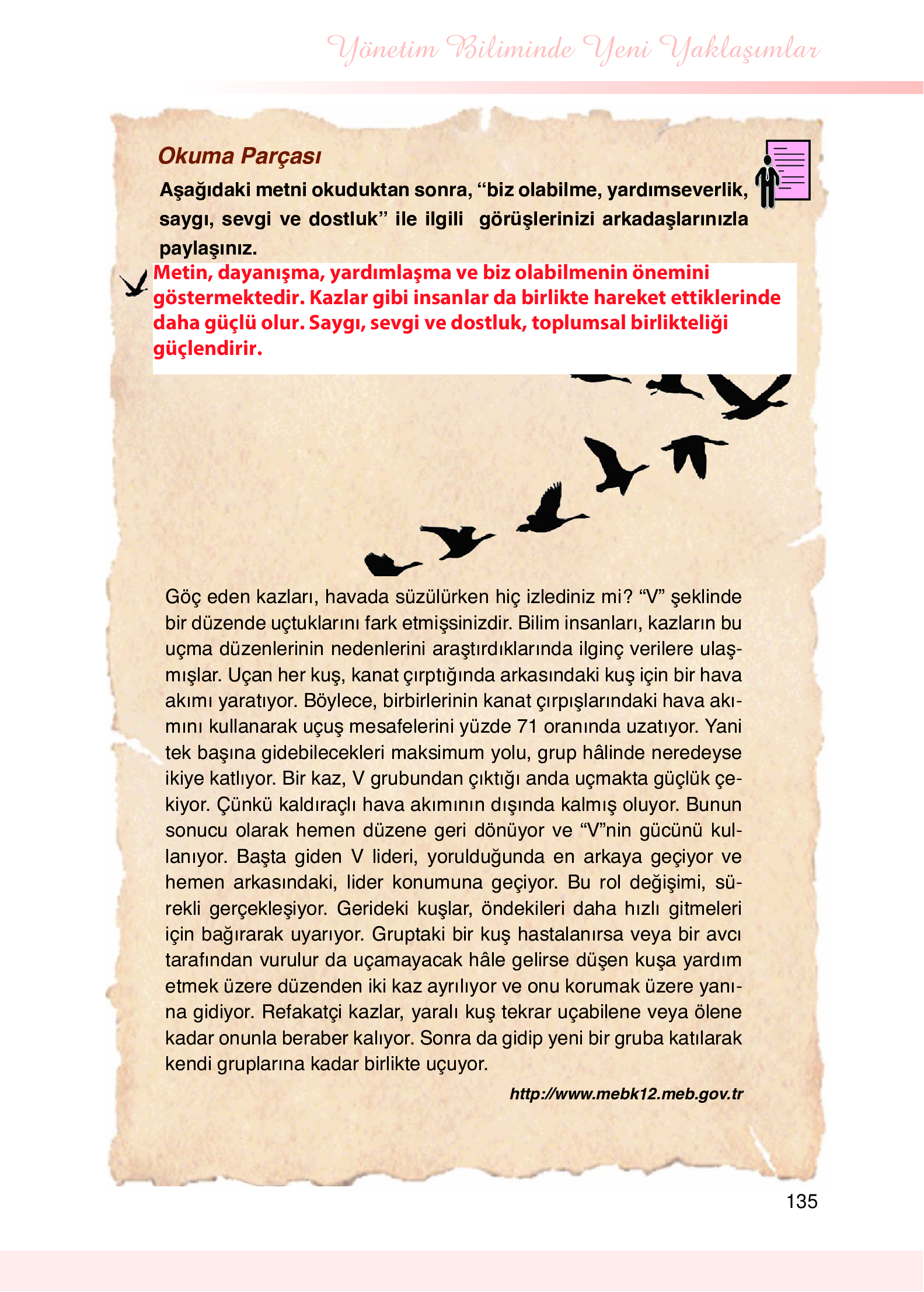9. Sınıf Meb Yayınları Yönetim Bilimi Ders Kitabı Sayfa 135 Cevapları 9. Sınıf Meb Yayınları Yönetim Bilimi Ders Kitabı Sayfa 135 Cevapları