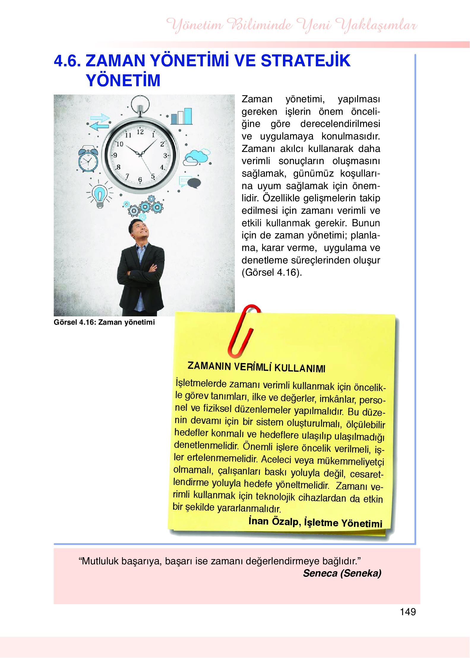 9. Sınıf Meb Yayınları Yönetim Bilimi Ders Kitabı Sayfa 149 Cevapları