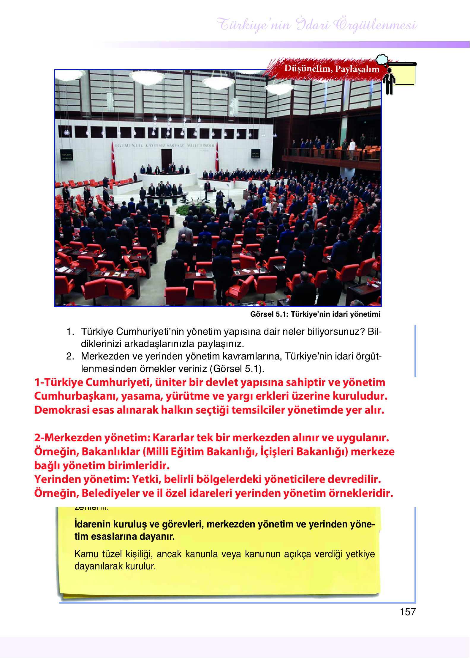 9. Sınıf Meb Yayınları Yönetim Bilimi Ders Kitabı Sayfa 157 Cevapları 9. Sınıf Meb Yayınları Yönetim Bilimi Ders Kitabı Sayfa 157 Cevapları